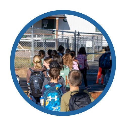 Students head to school
