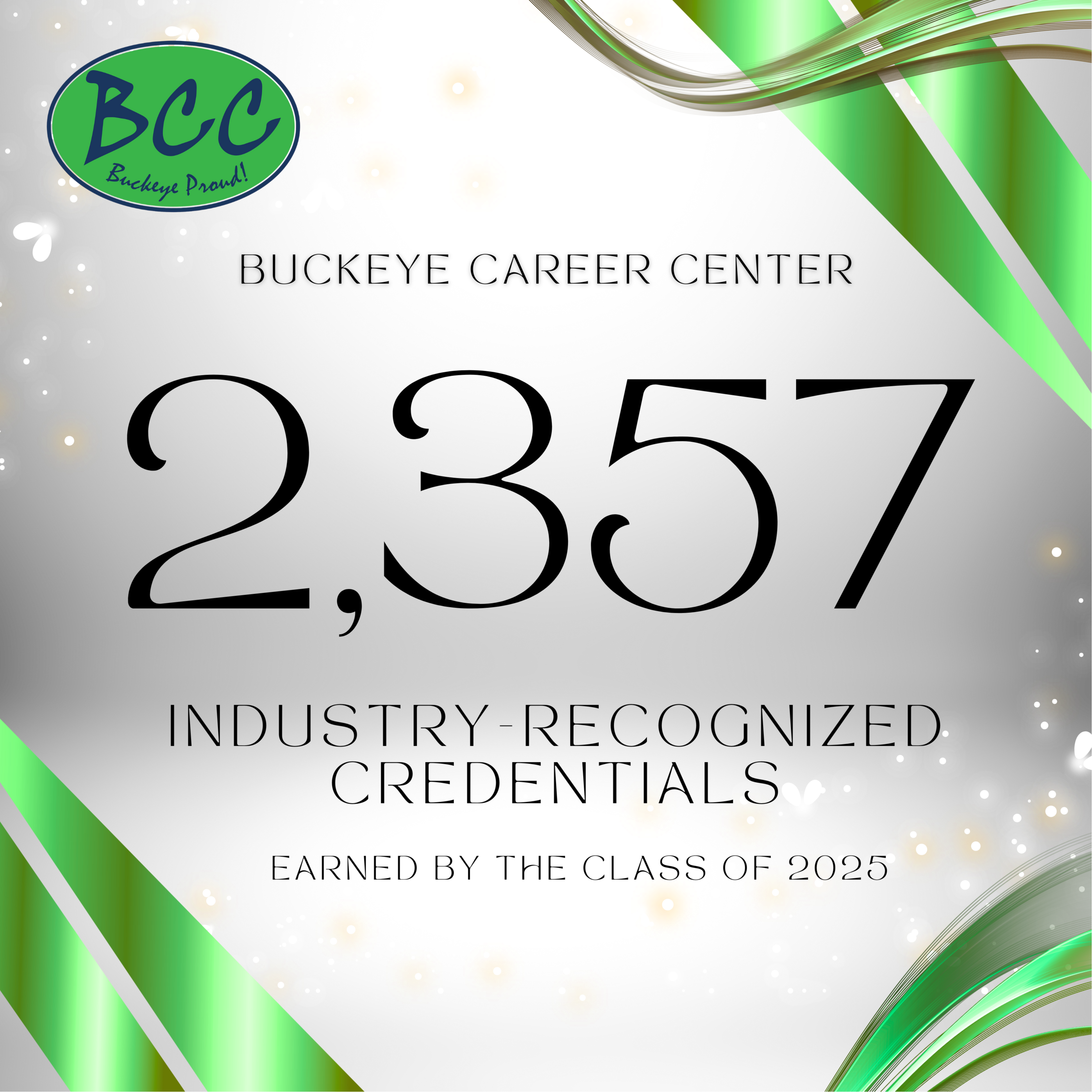 Buckeye logo 2374 industry-recognized credentials earned by the class of 2024