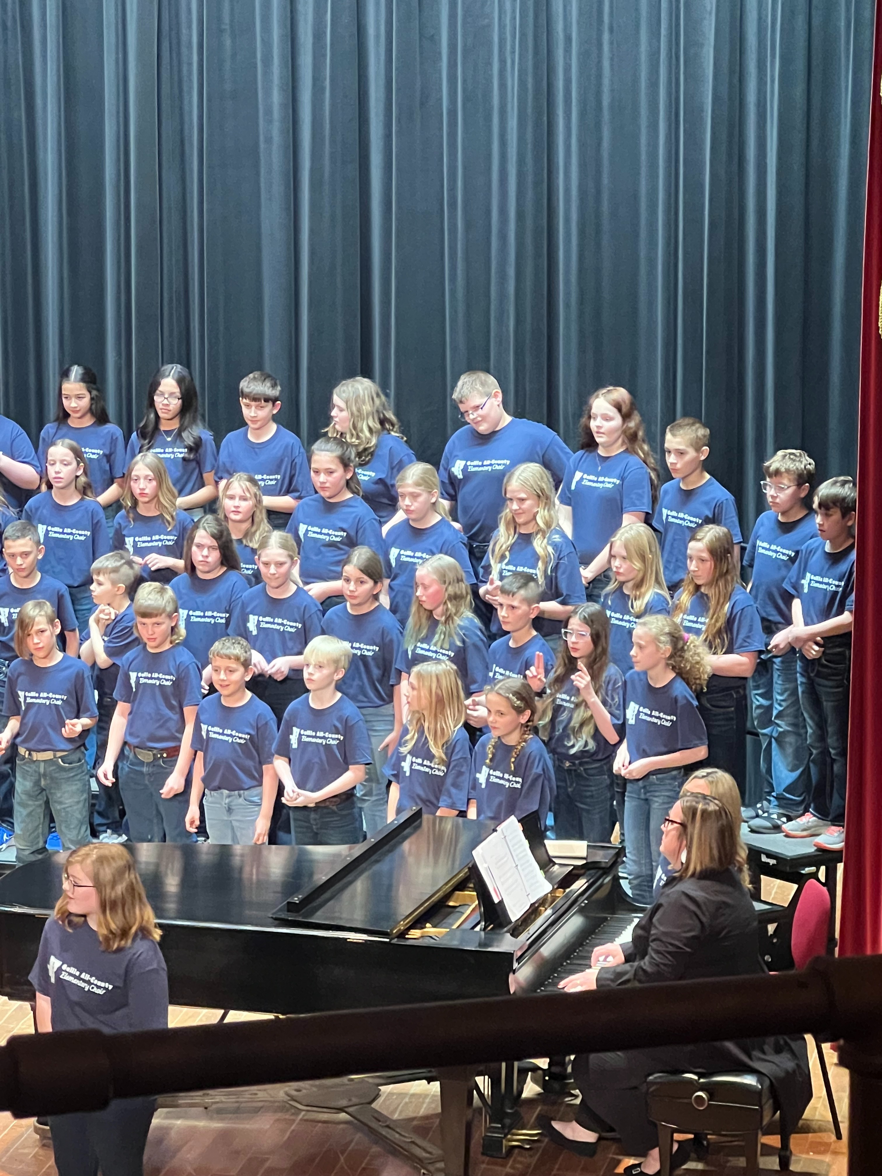 Students Singing at a Program