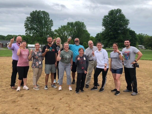 Addaville Teachers on the Baseball Field