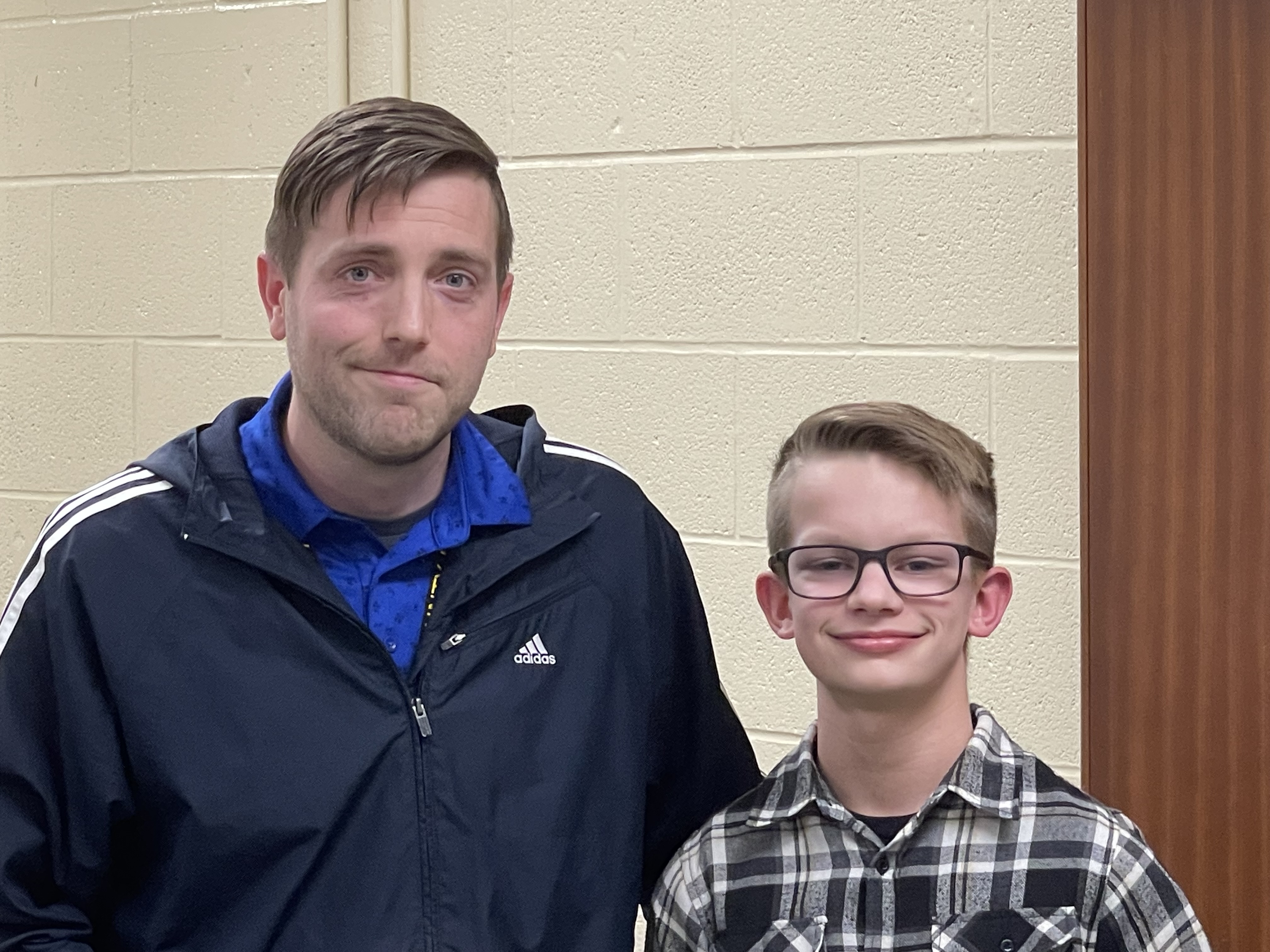 Student and Teacher at Board Meeting