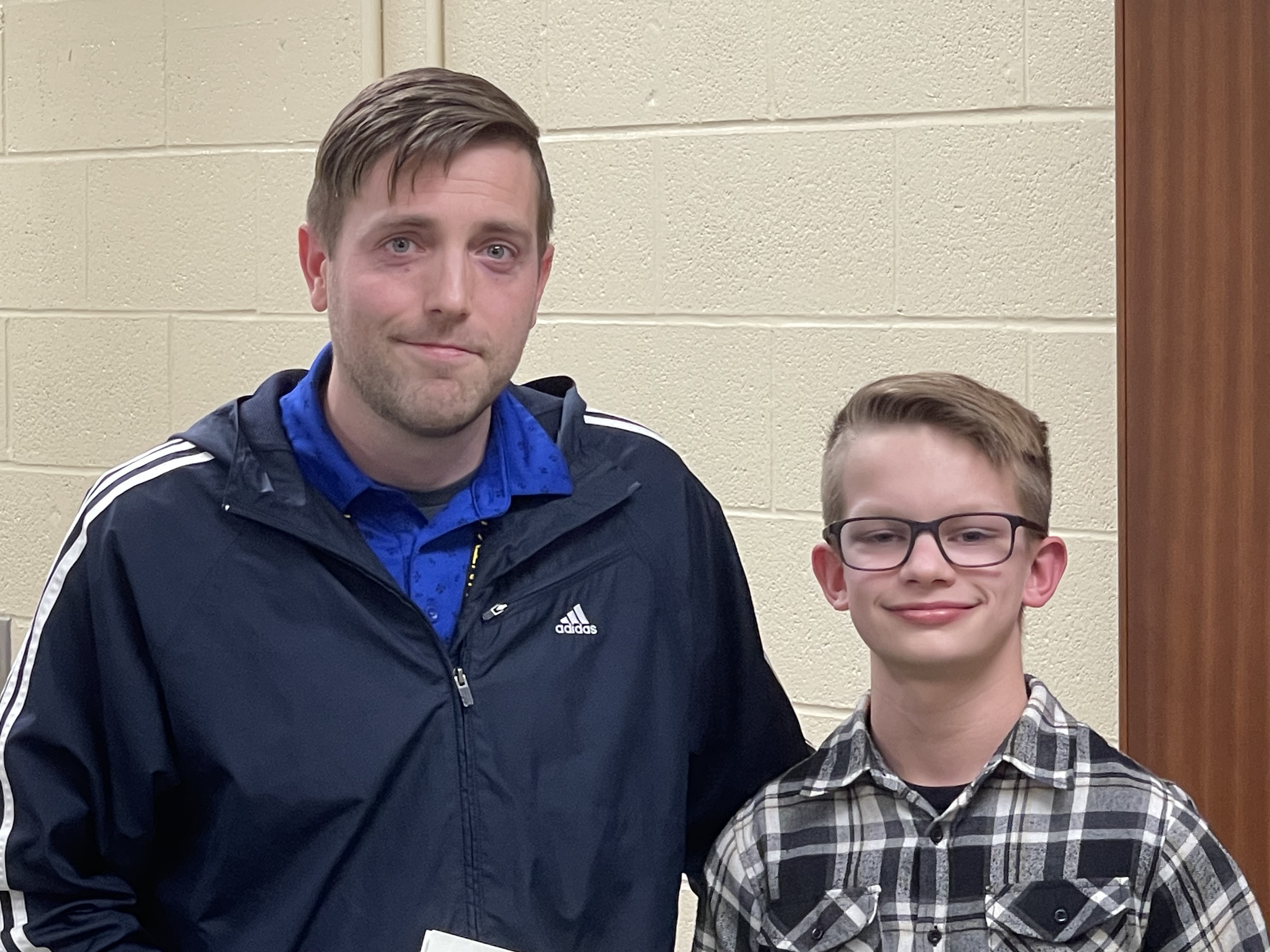 Student and Teacher at Board Meeting