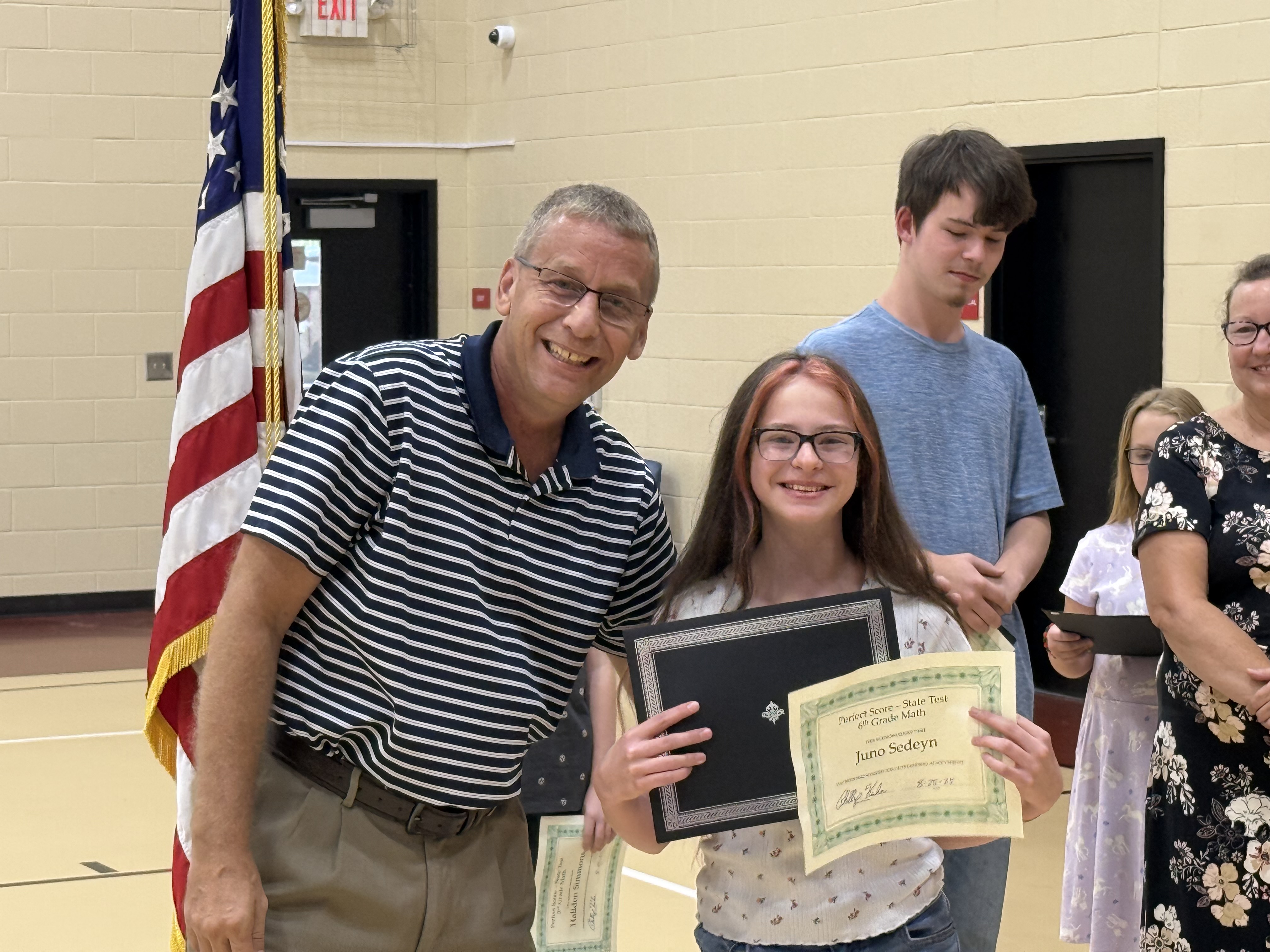 Student Receiving an Award