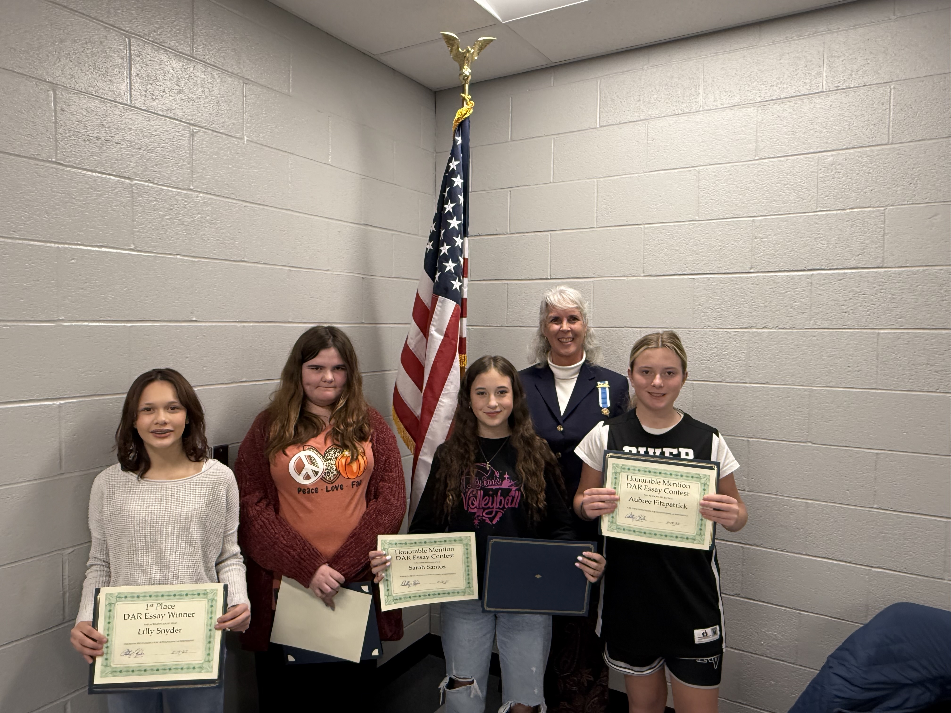 Students Receiving Award