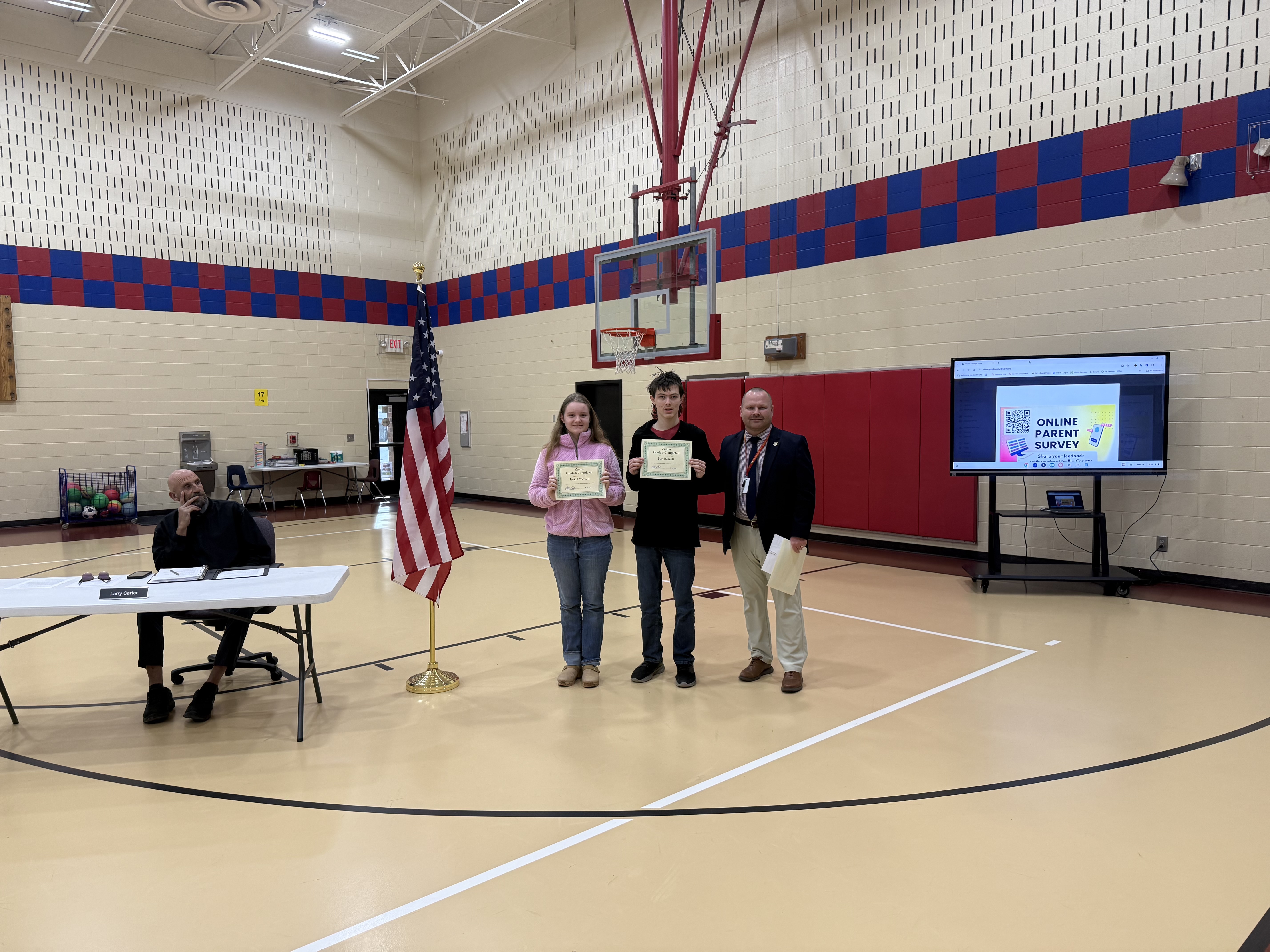 Student Receiving an Award