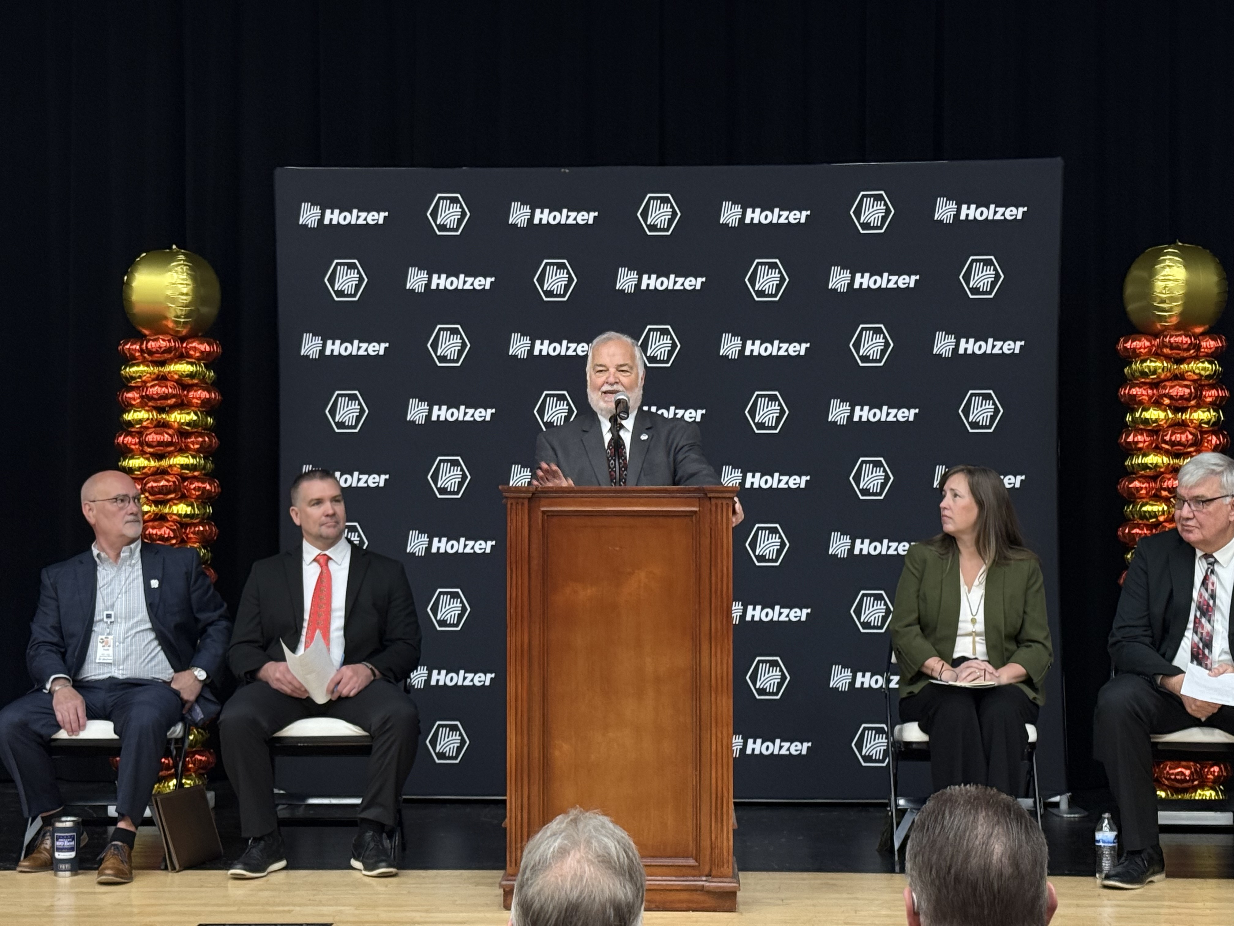 Speaker giving a speech