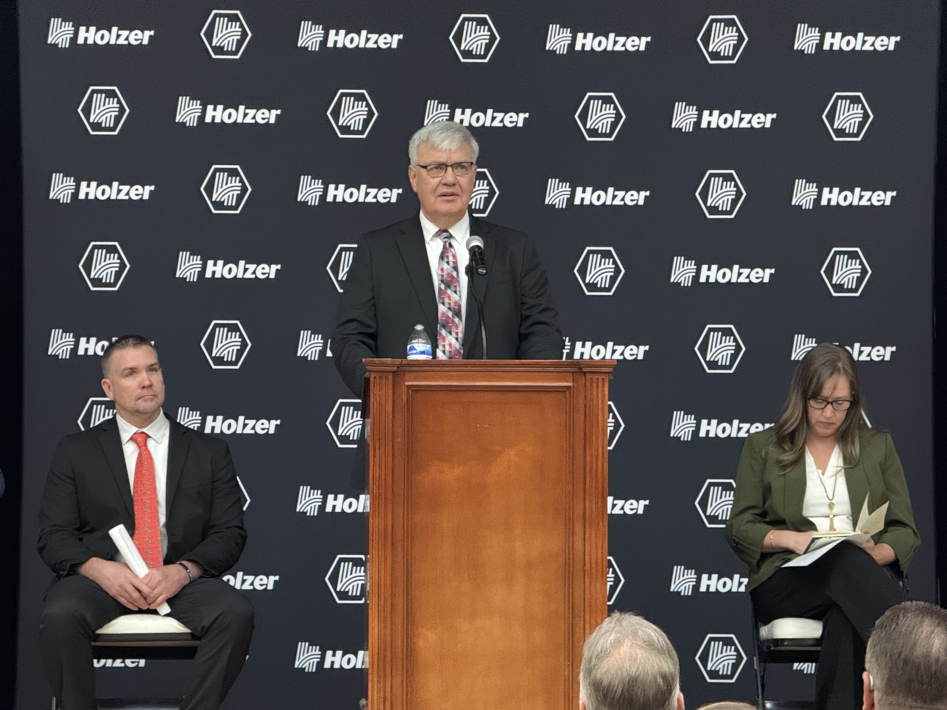 Speaker giving a speech