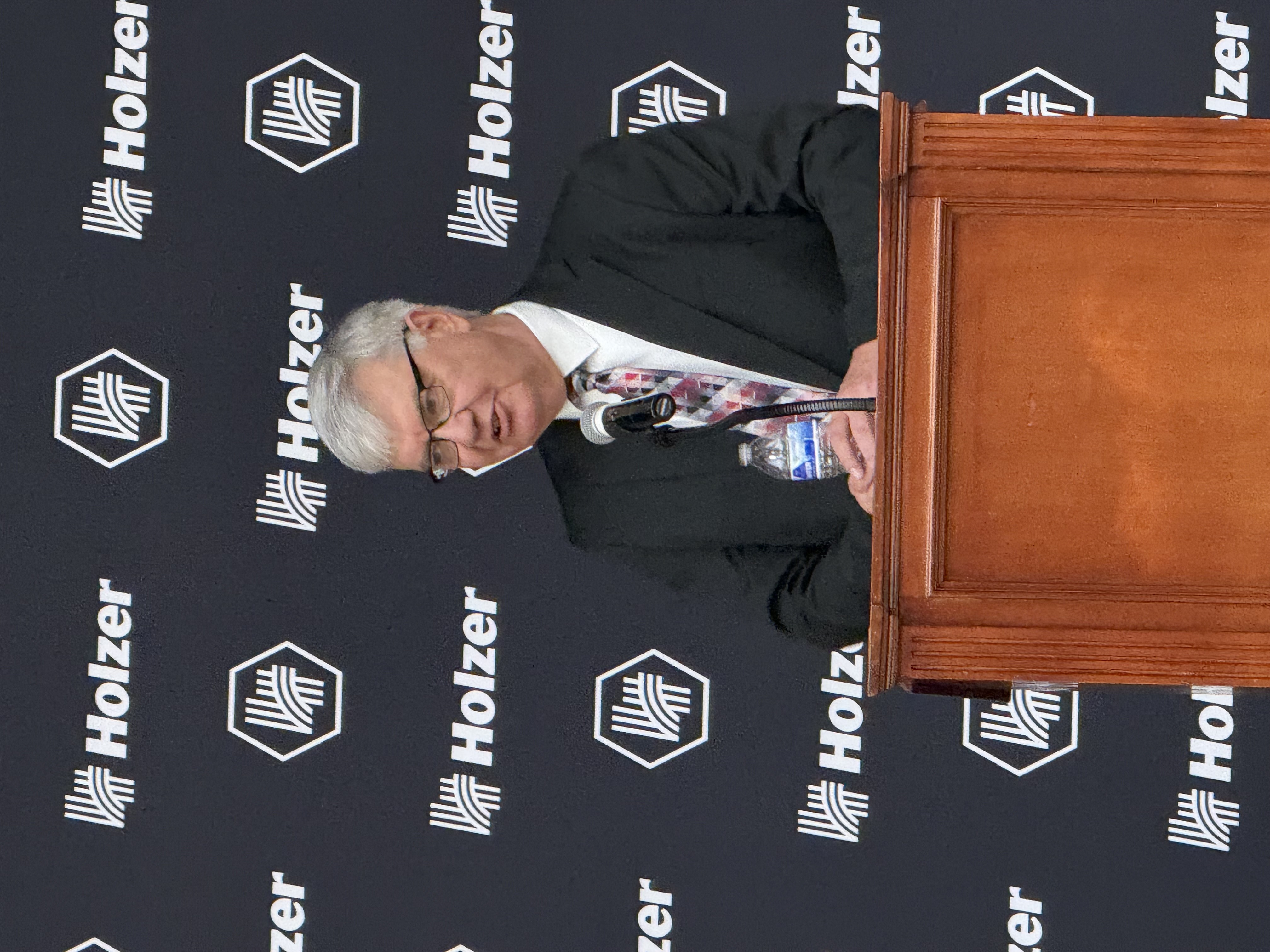 Speaker giving a speech