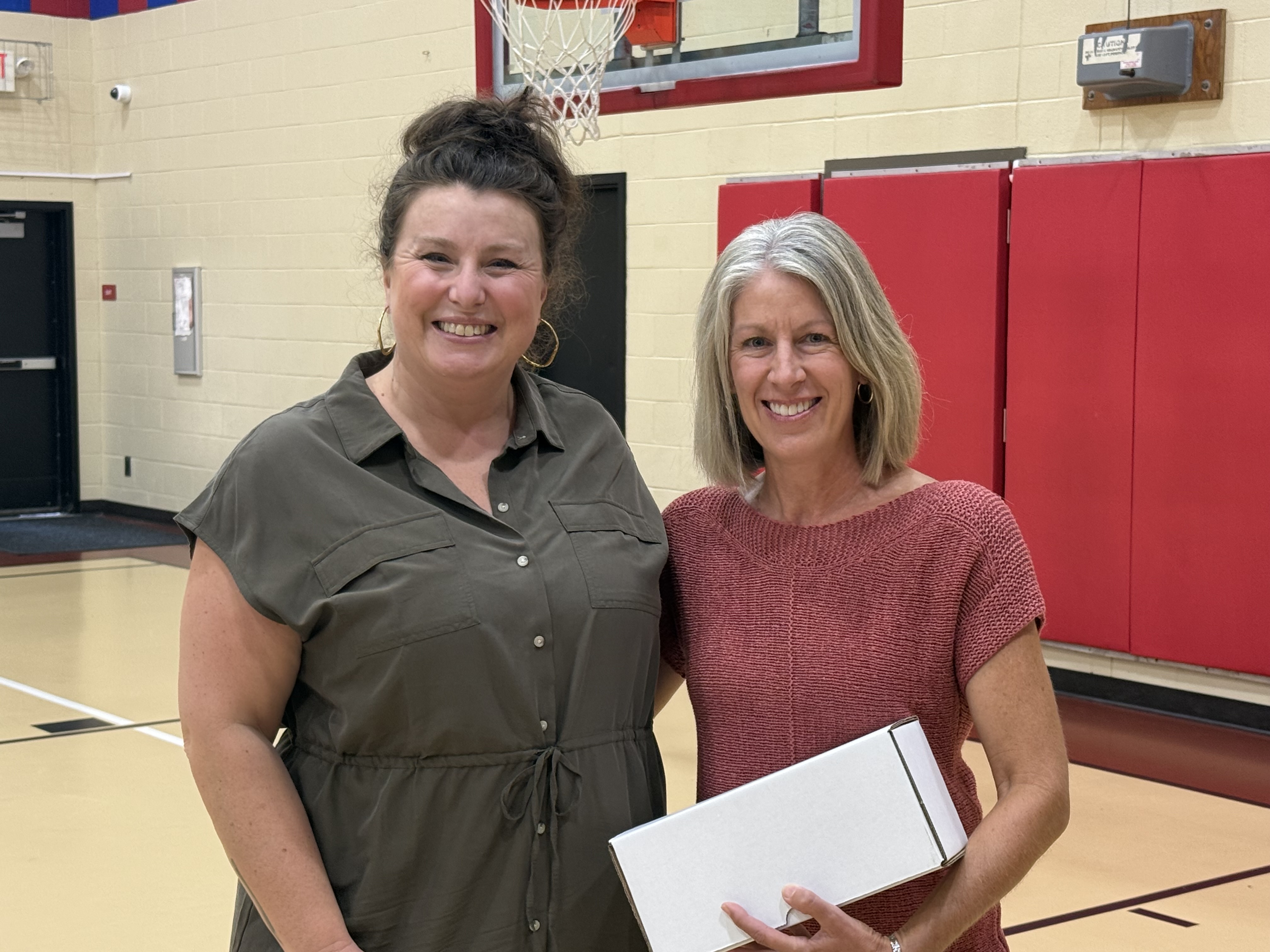 teacher getting an award