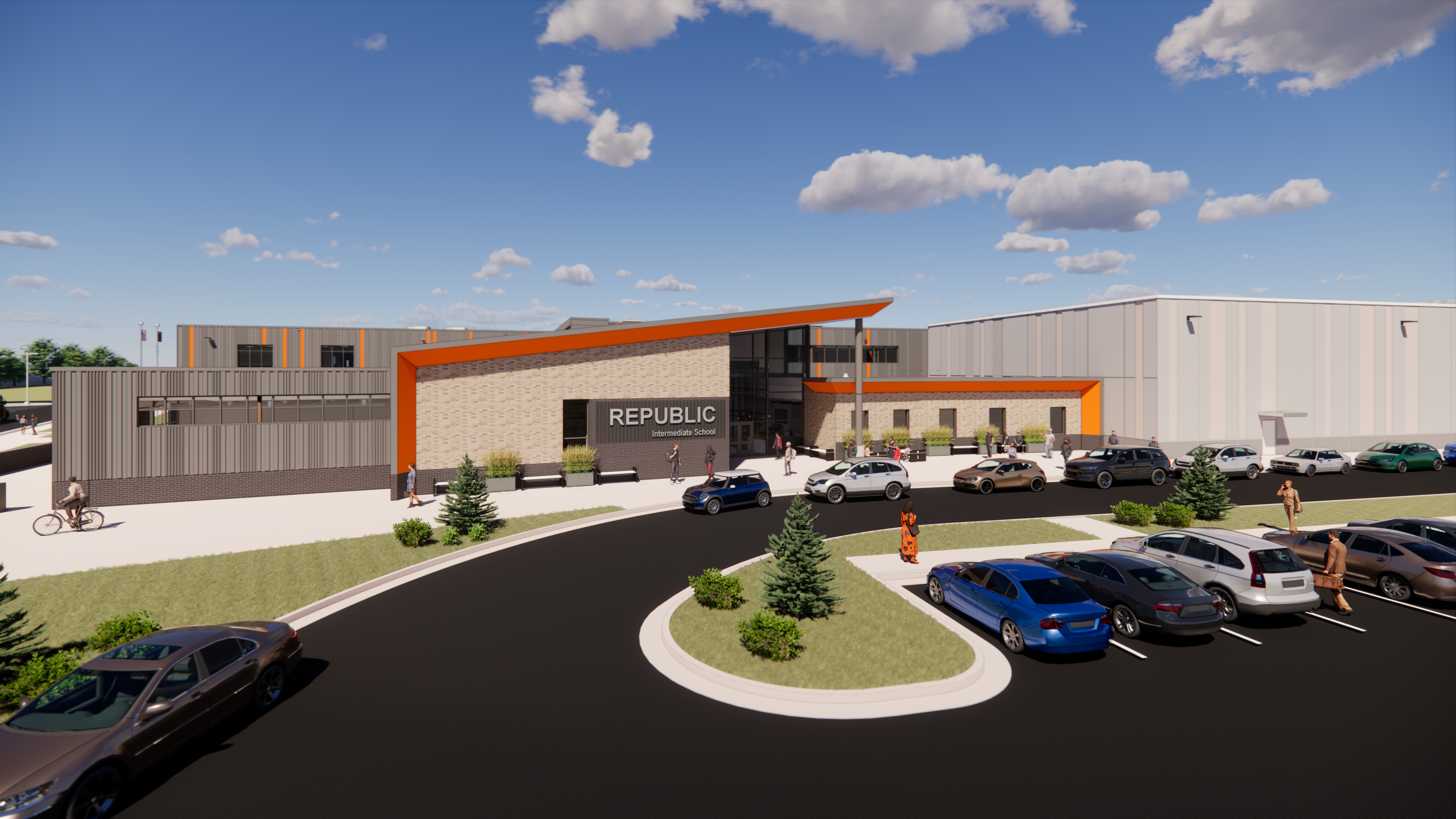 Rendering of the Republic Intermediate School