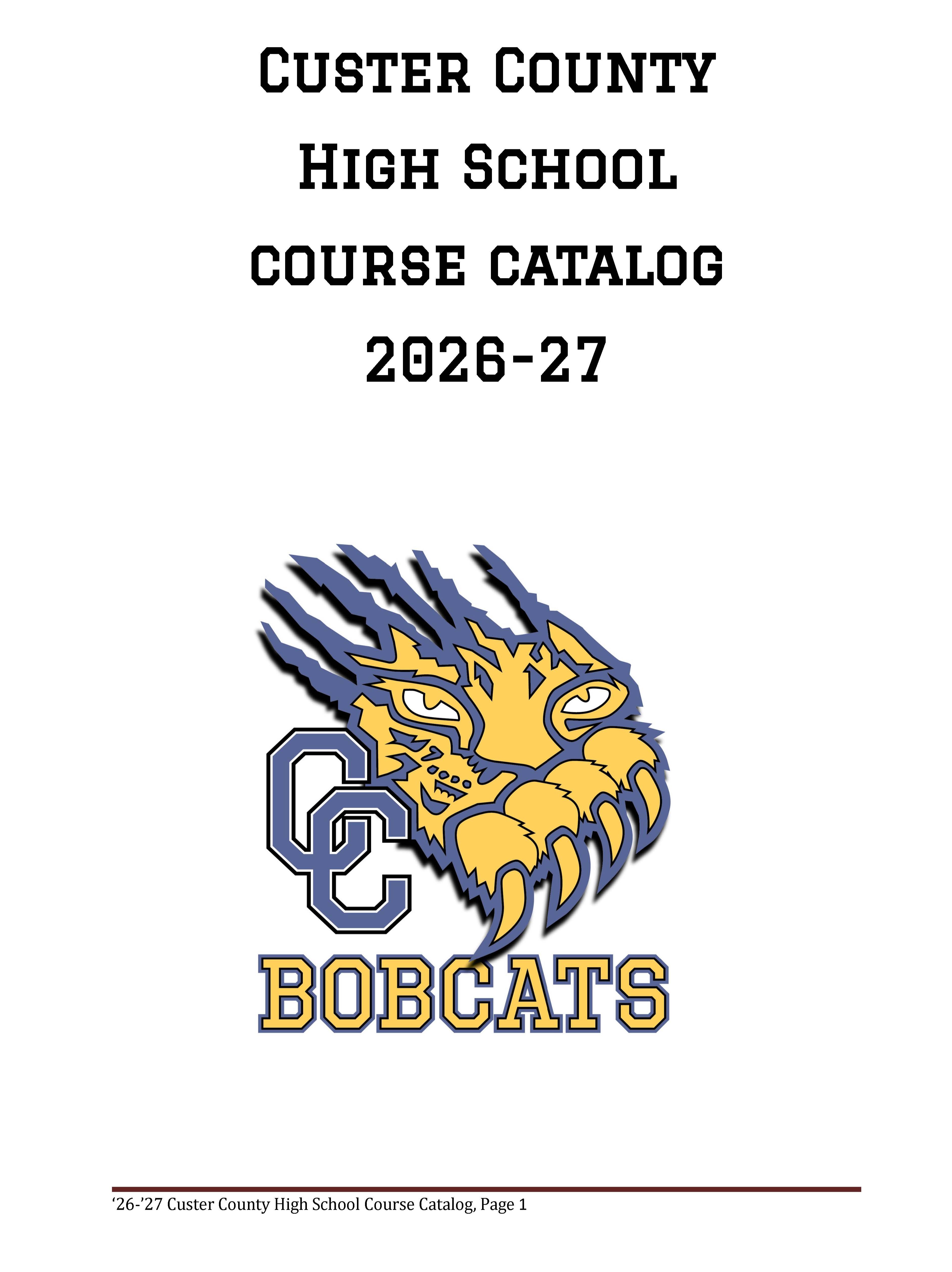 course catalog