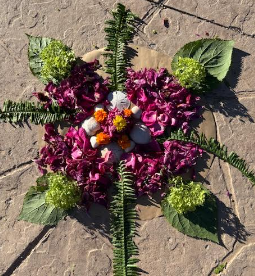 Student-created nature mandala
