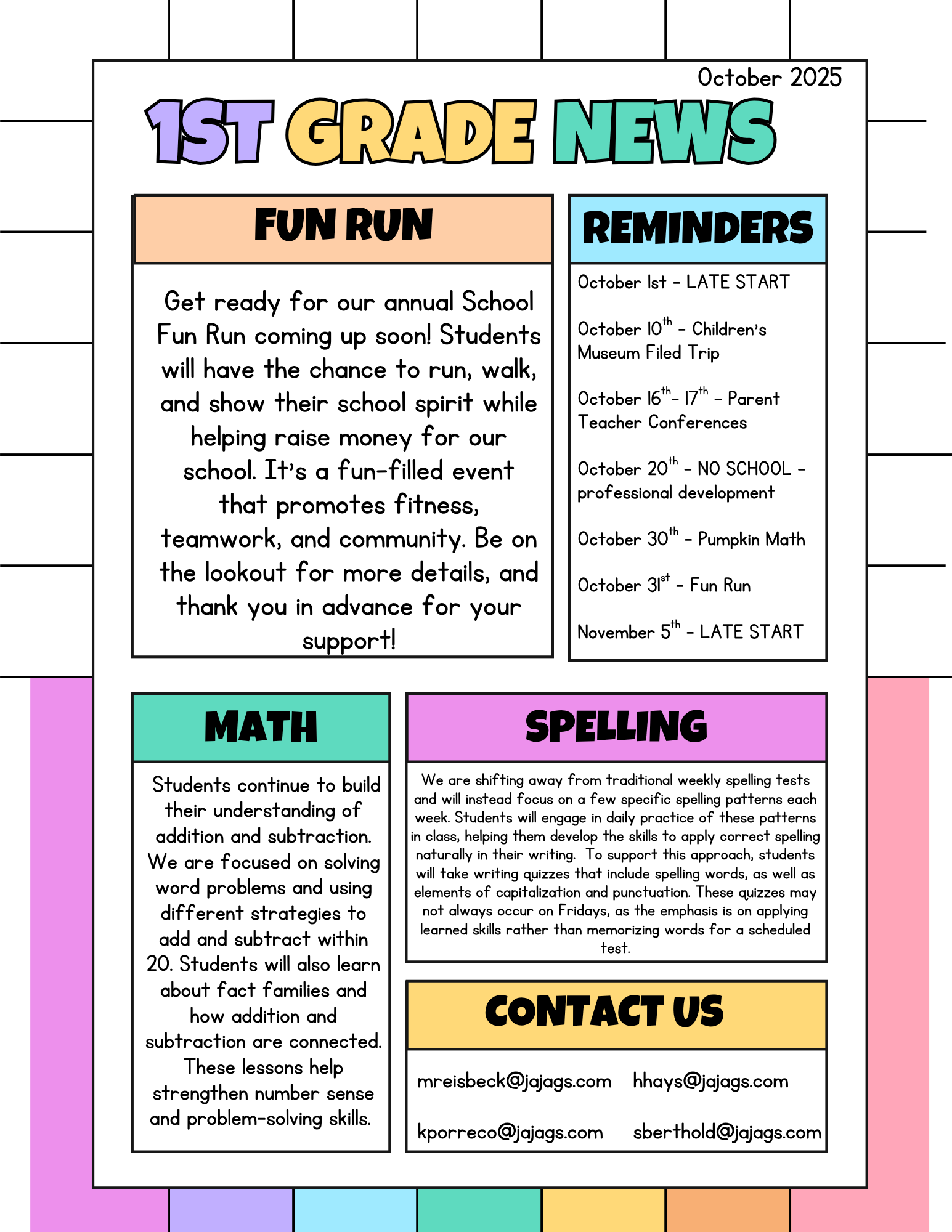 October Newsletter