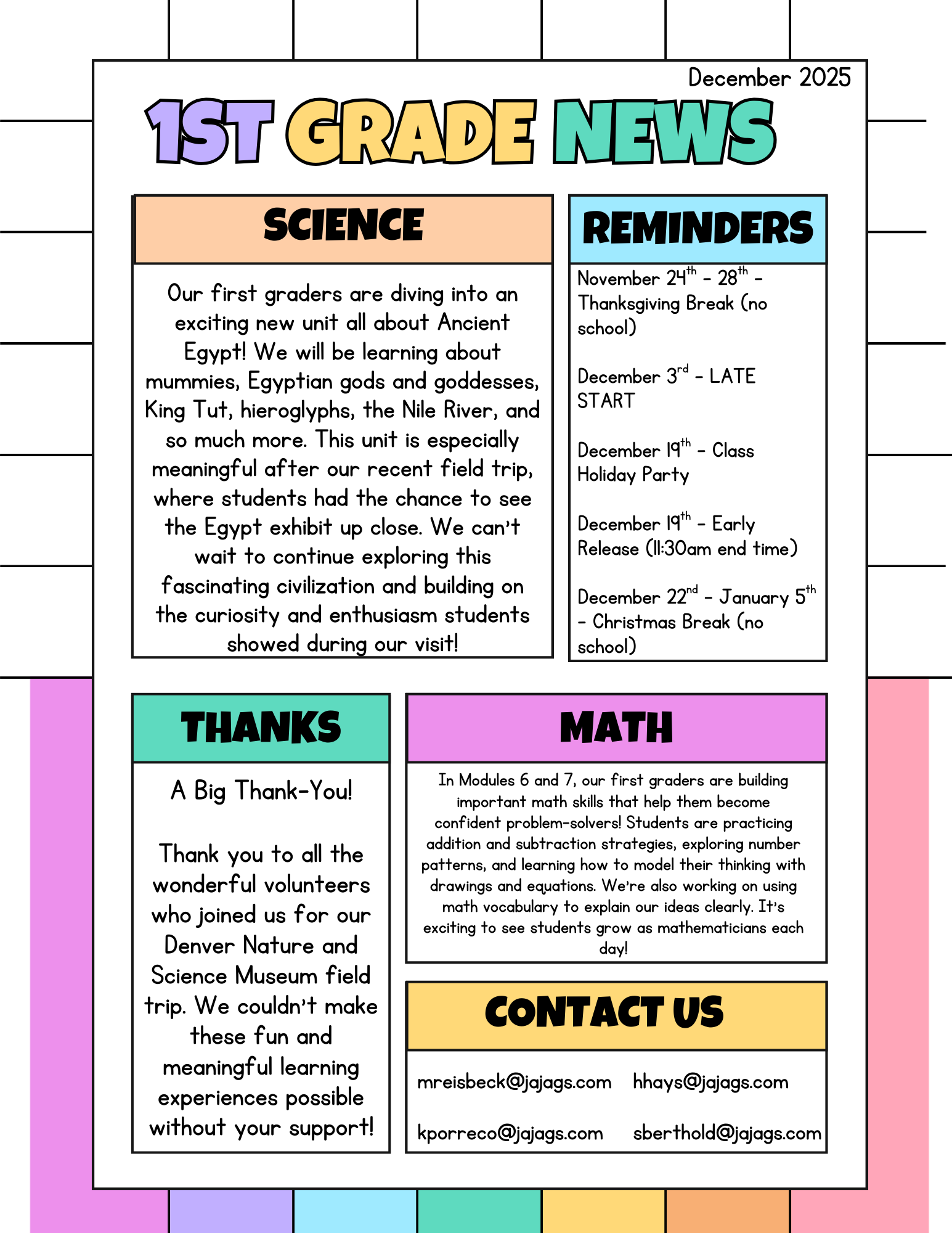 December Newsletter Front