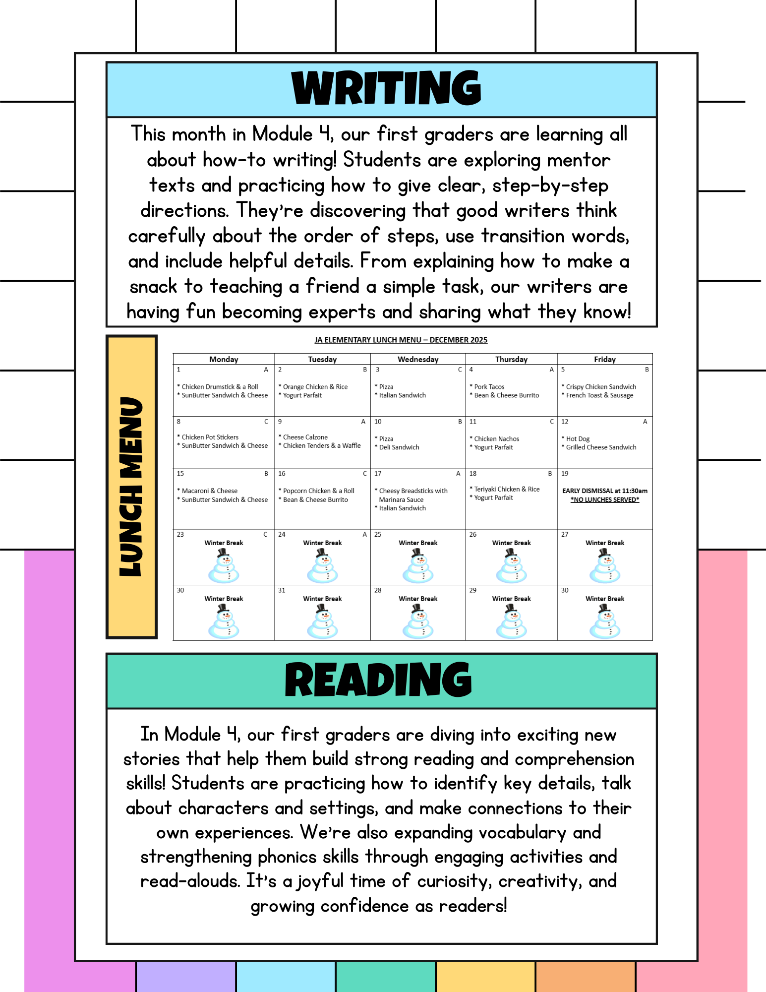 December Newsletter Back