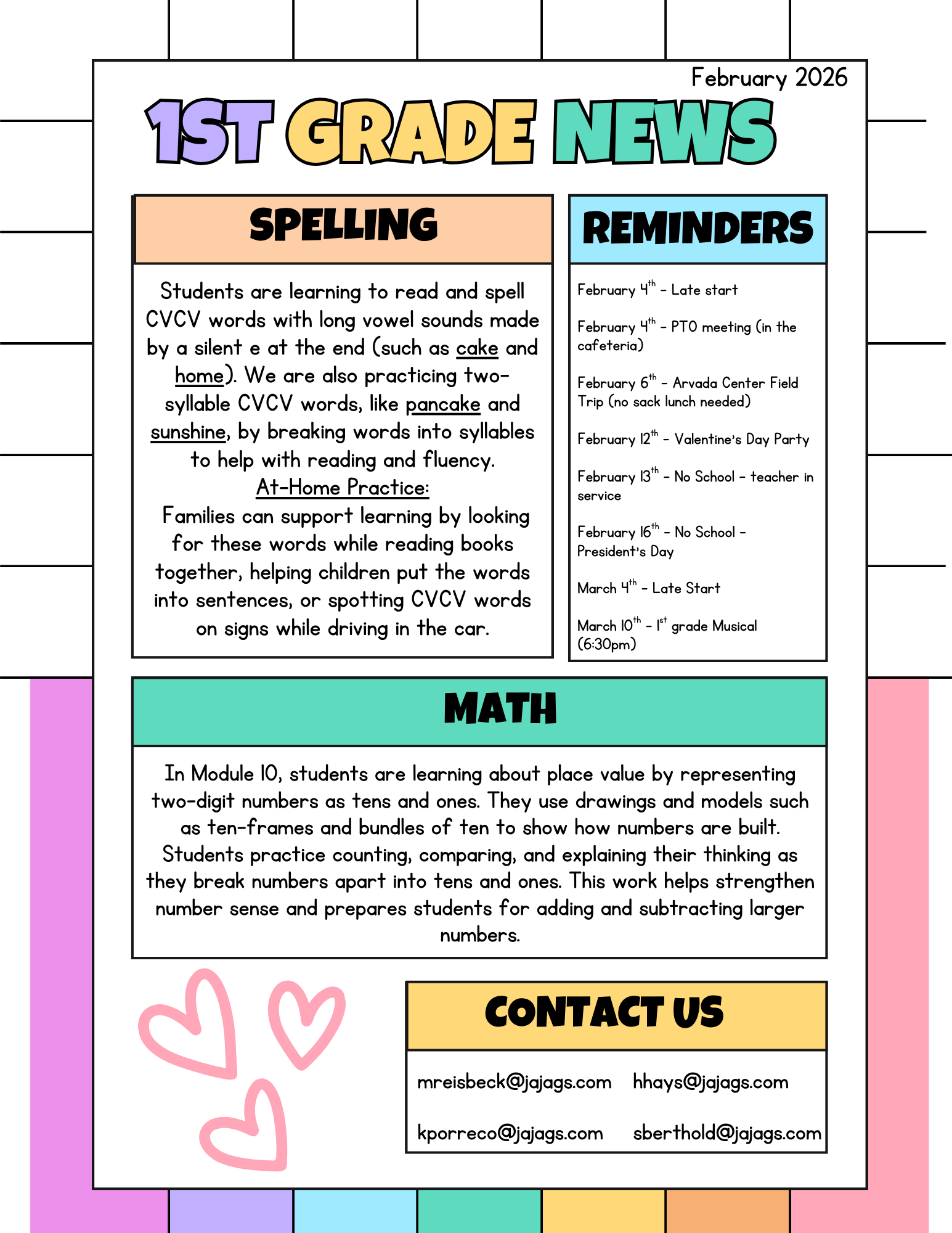 February Newsletter Front