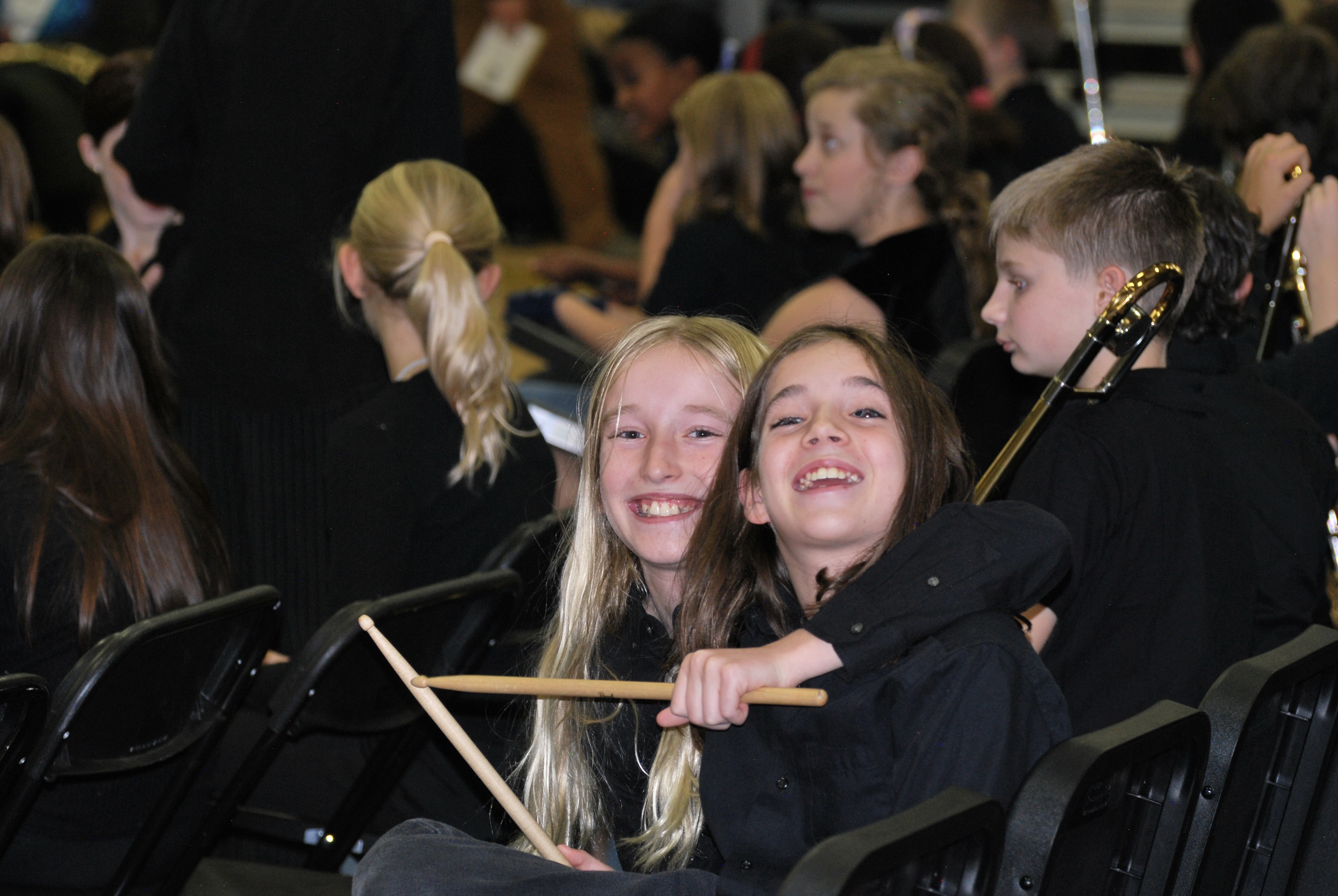 Band students together