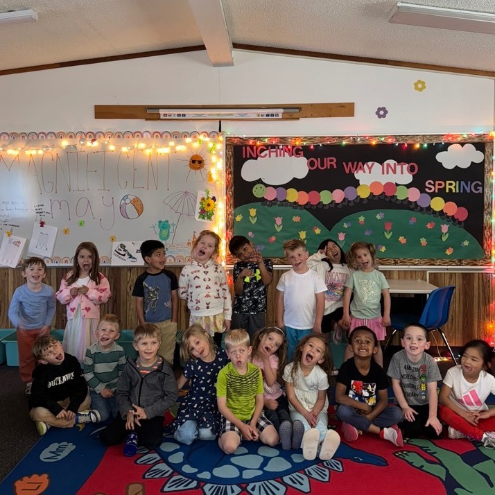 PreK students having fun