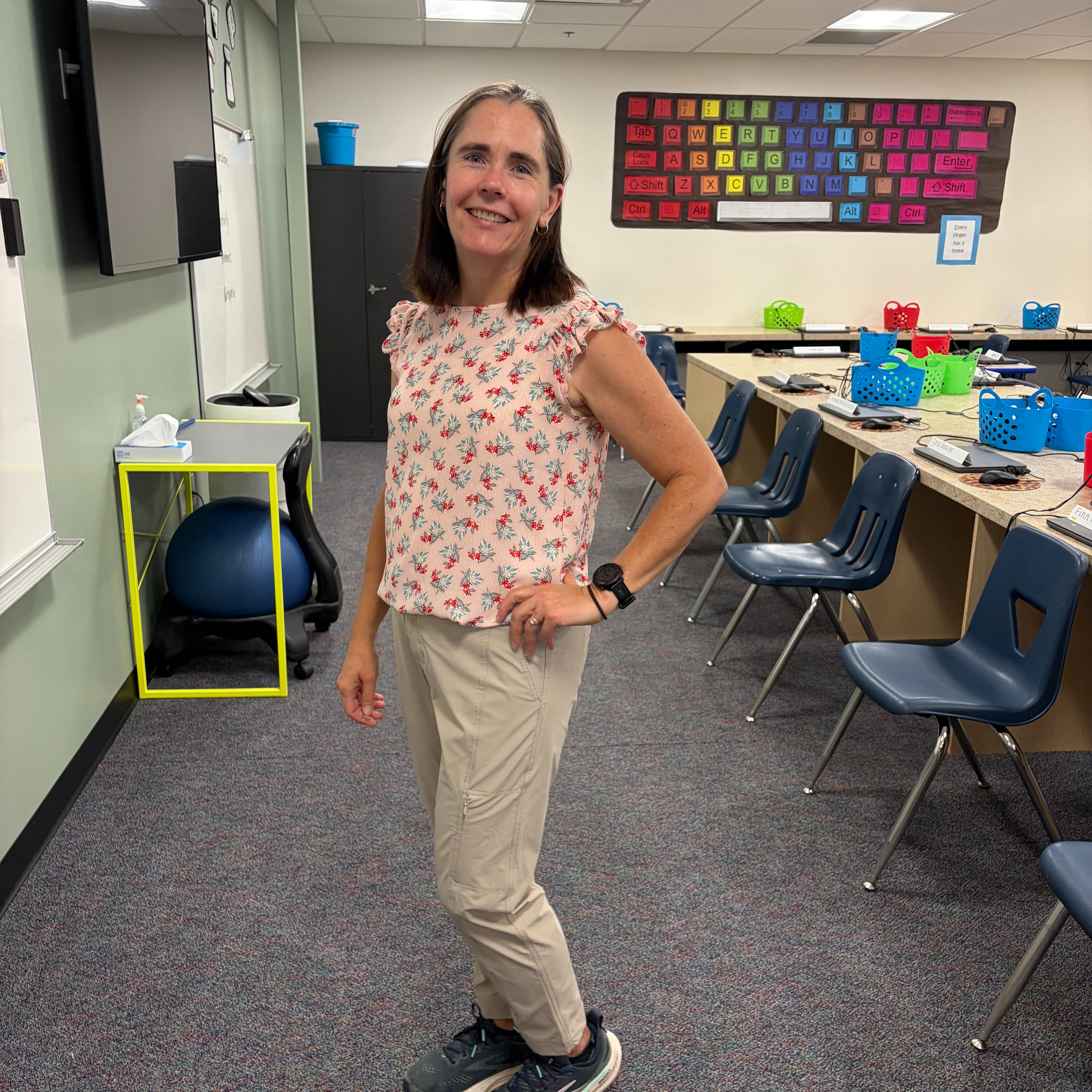 Mrs. Noland in her classroom