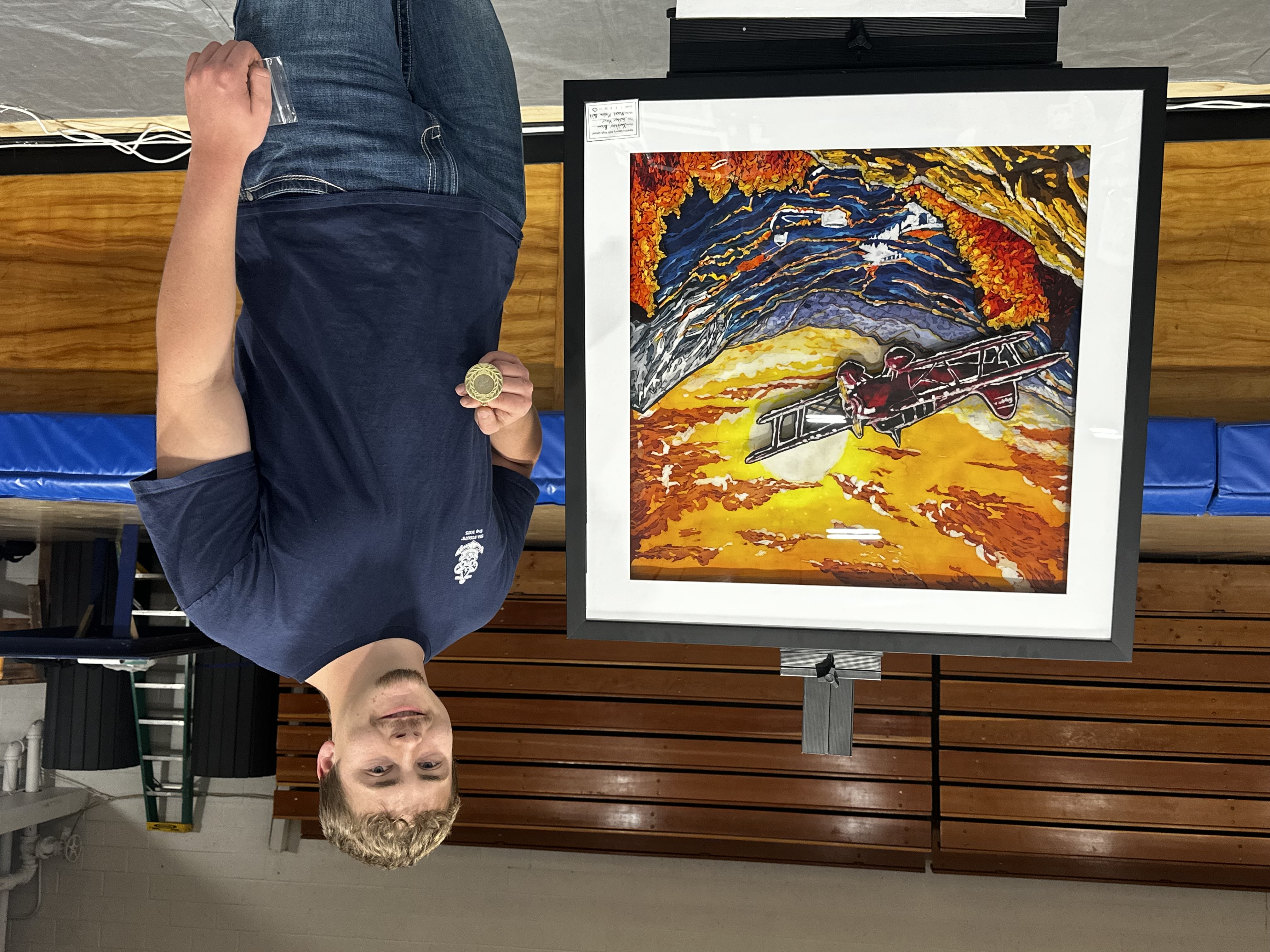 Xanthier Brenn with his best in show piece 