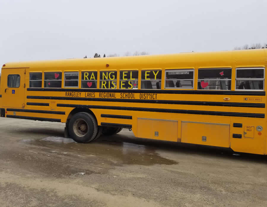 Rangeley Lakes Regional School District bus