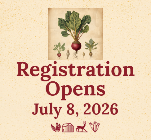 Text reads: registration opens July 8th 2026