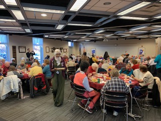 people sitting on their seats at the event