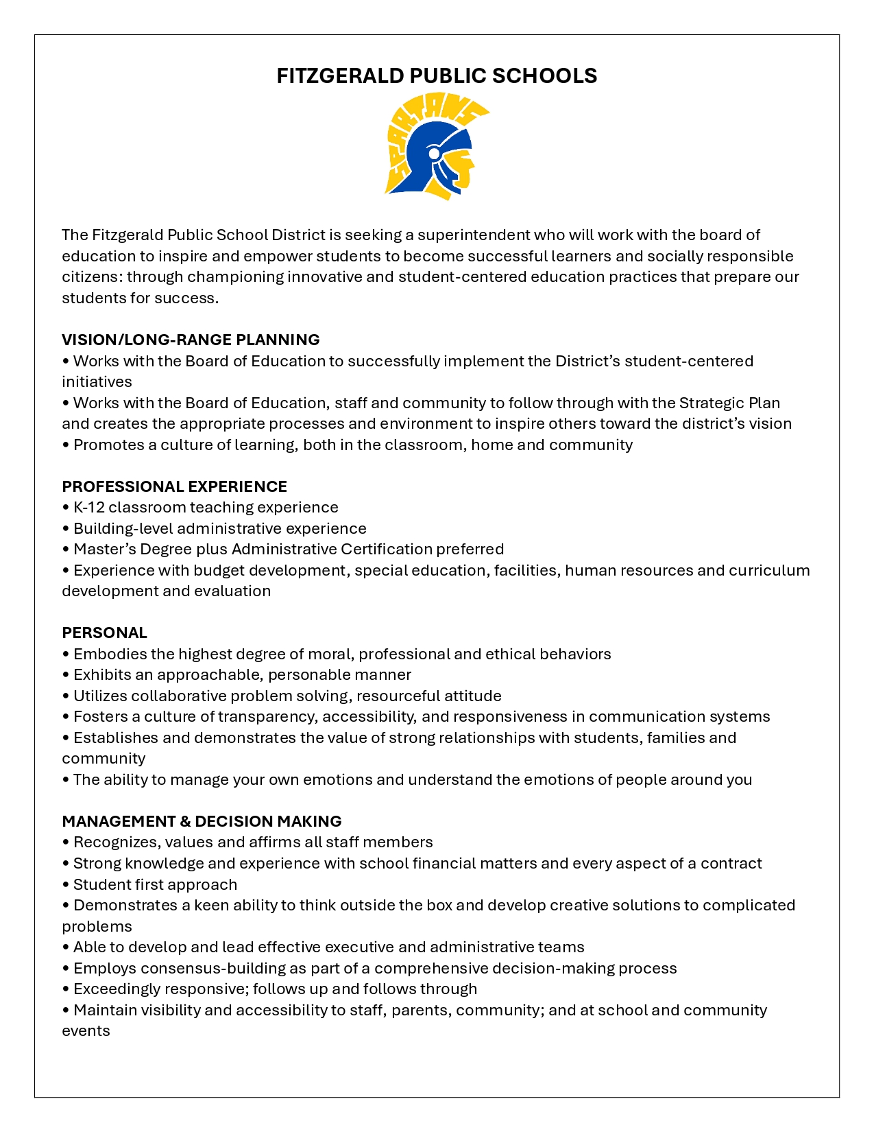 Superintendent-FPS