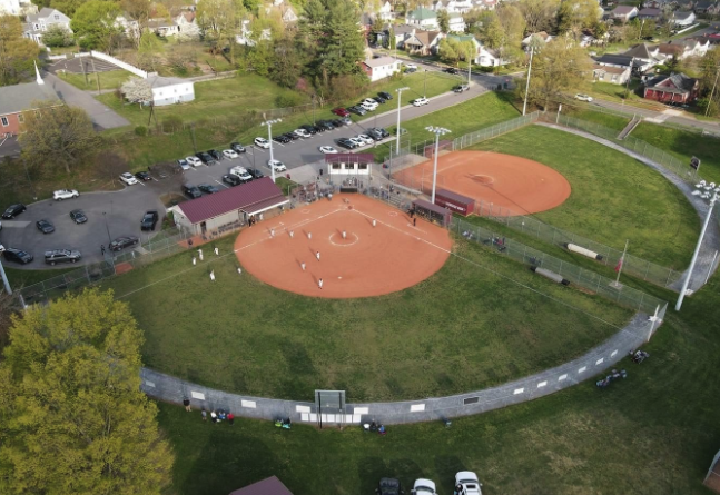 softball field from above