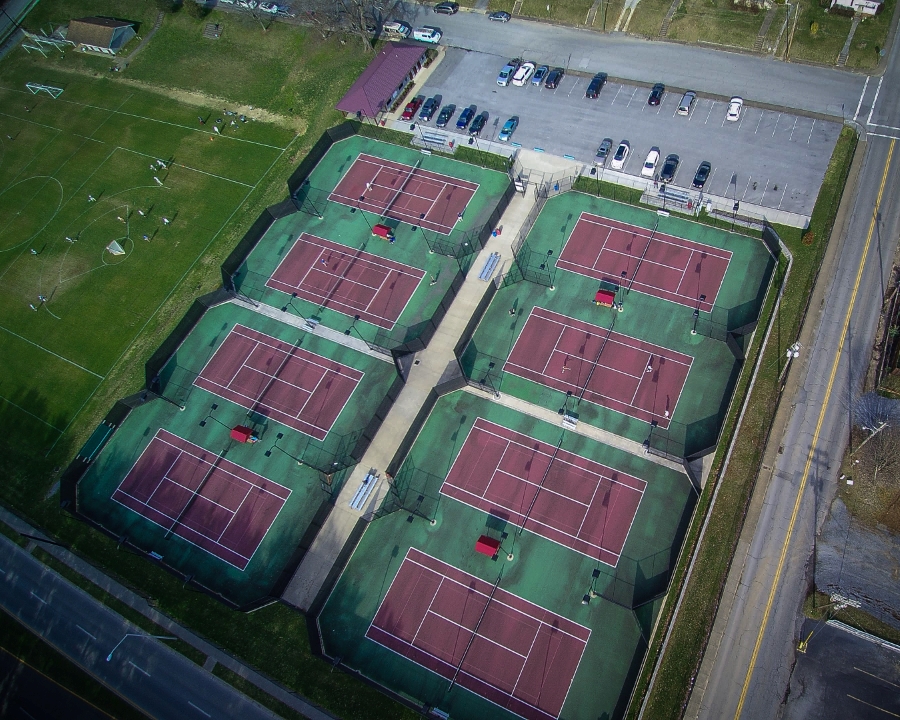 tennis courts