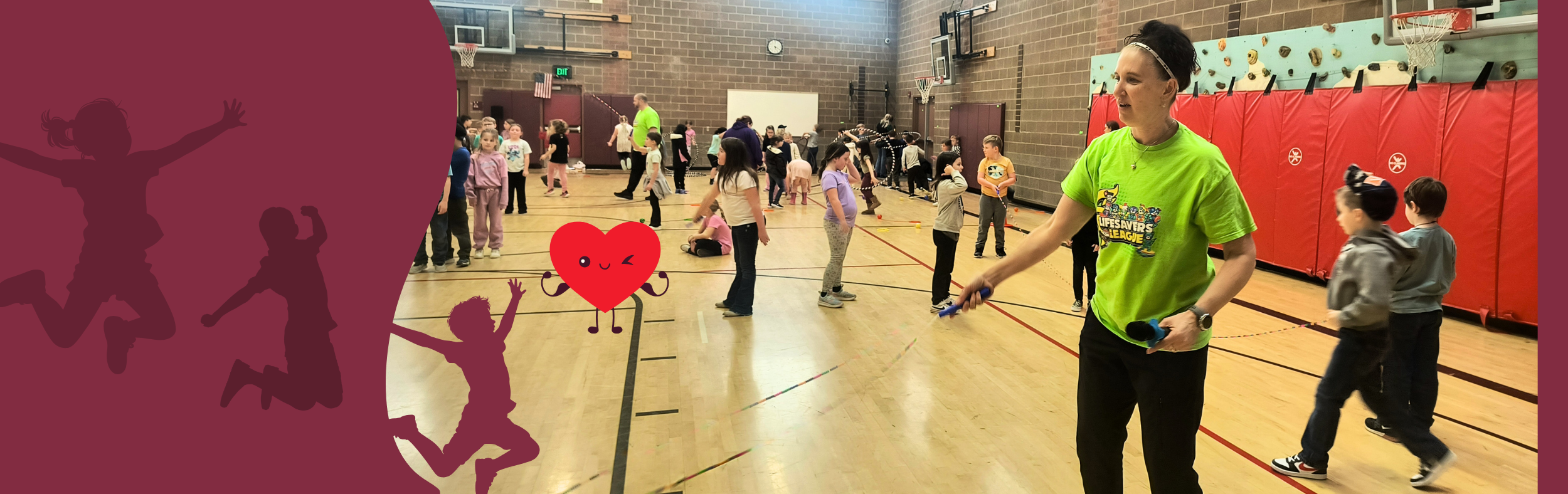 students jumping for joy