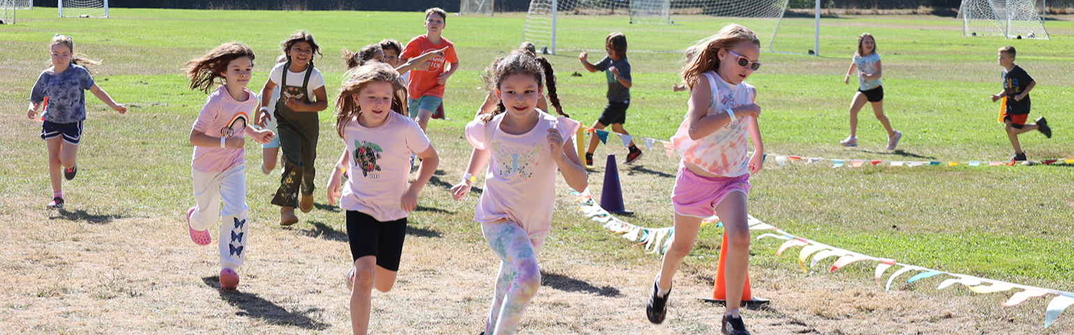 Pleasant Valley Primary students participate in fun run