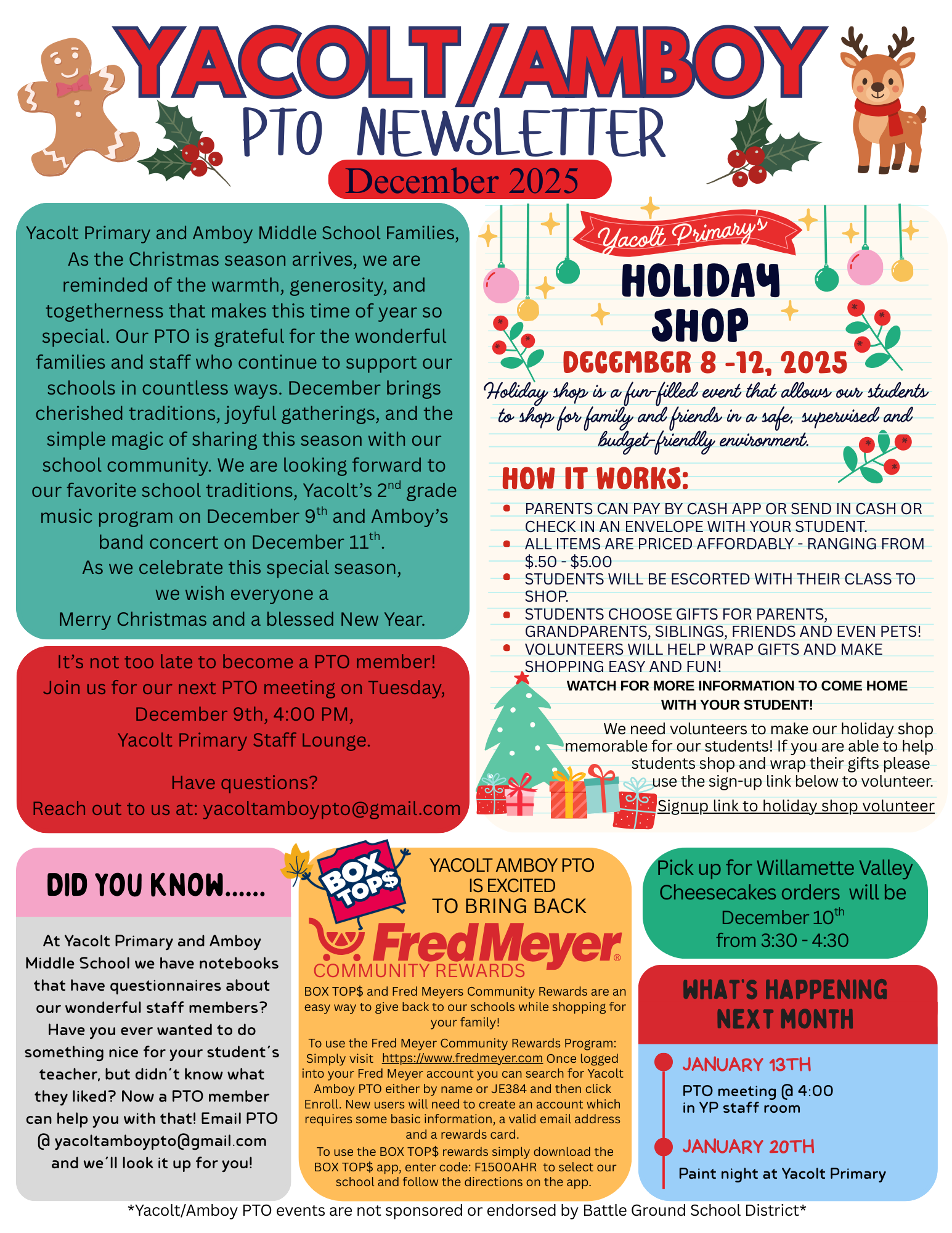 yacolt amboy pto december newsletter