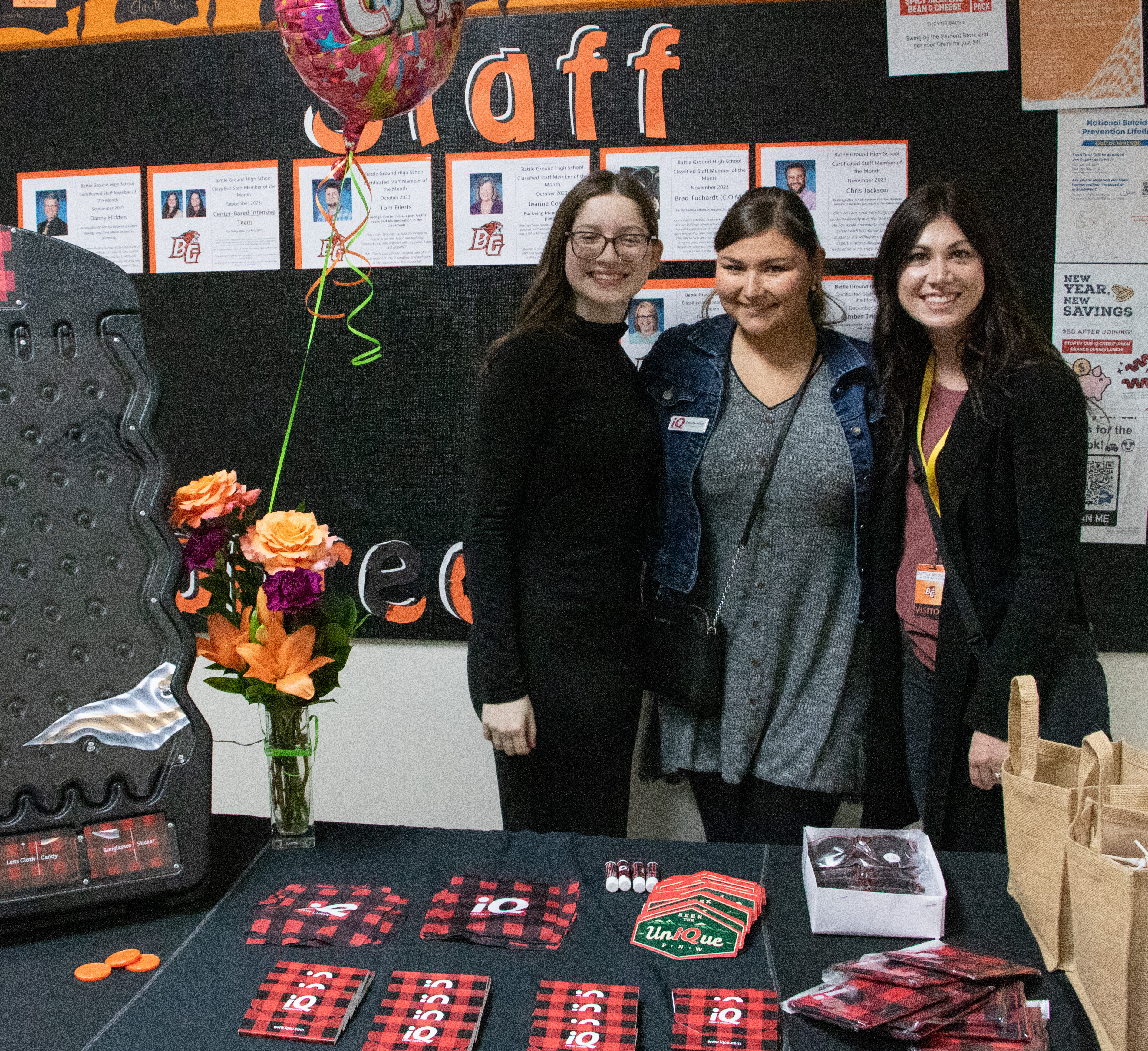 students at iQ table