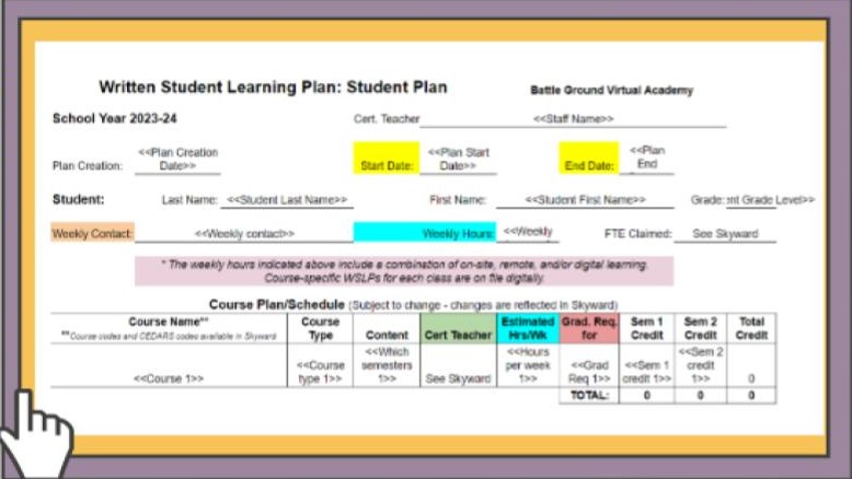 High school and beyond plan screenshot