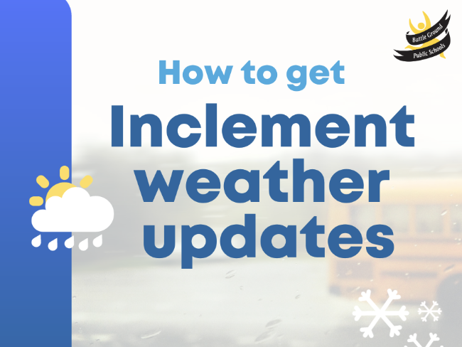 how to get inclement weather updates flyer