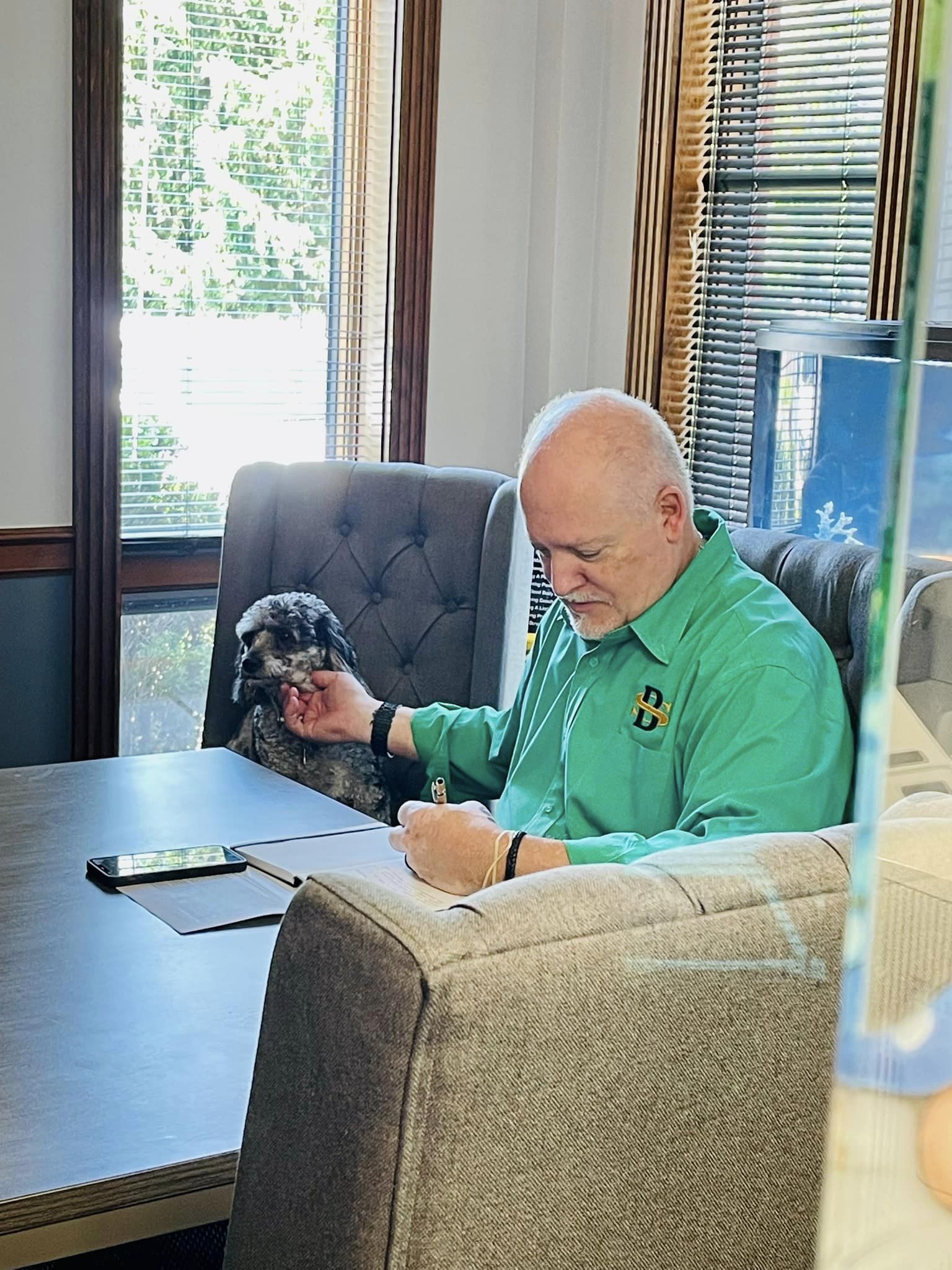 k-9 therapy session