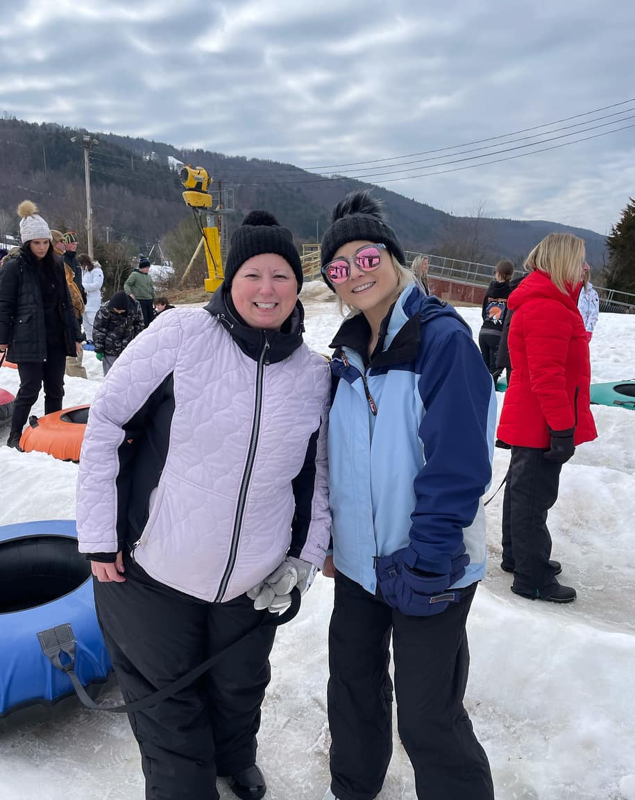 Students and Staff at Winter rewards trip (snow tubing)
