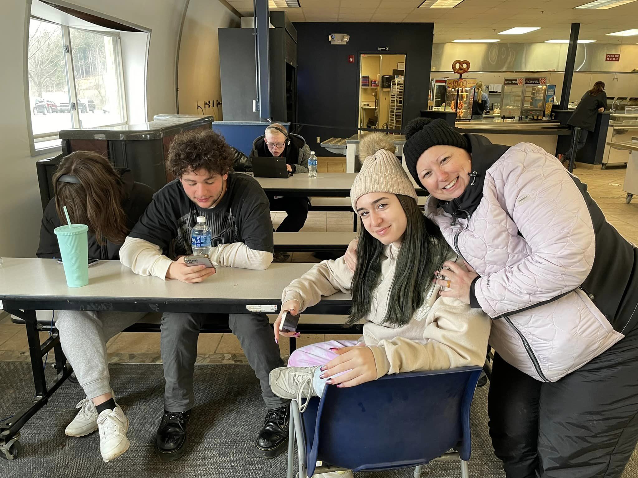 Students and Staff at Winter rewards trip (snow tubing)
