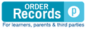 a small graphic that reads "Order records, for learners, parents, and third parties"