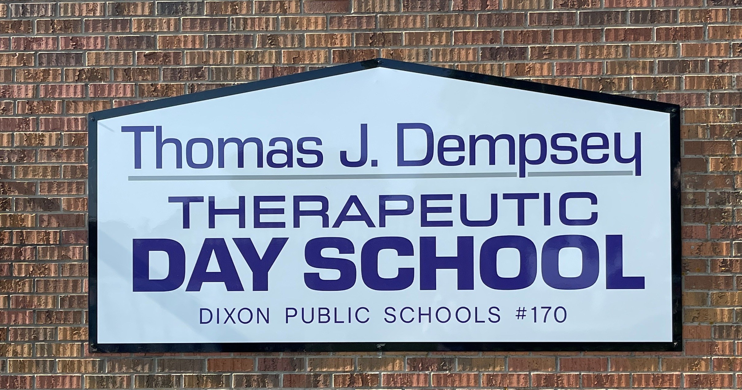 TJD School sign