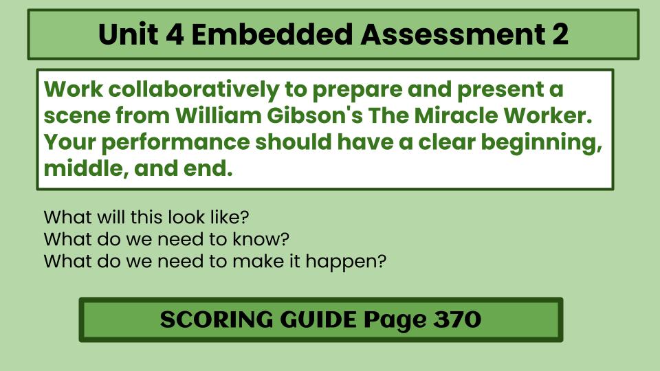 Unit 4 Embedded Assessment 2
