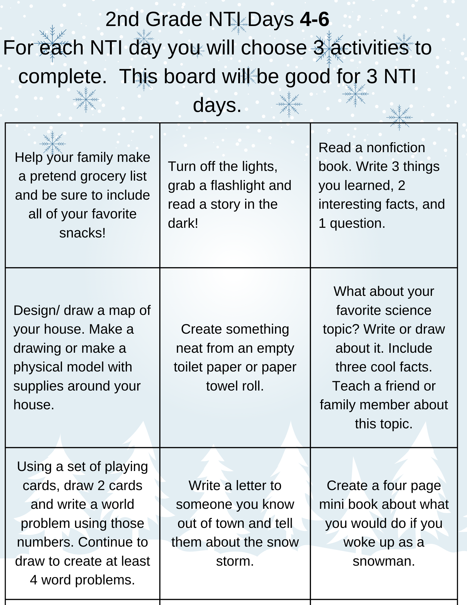 2nd Grade NTI 4-6