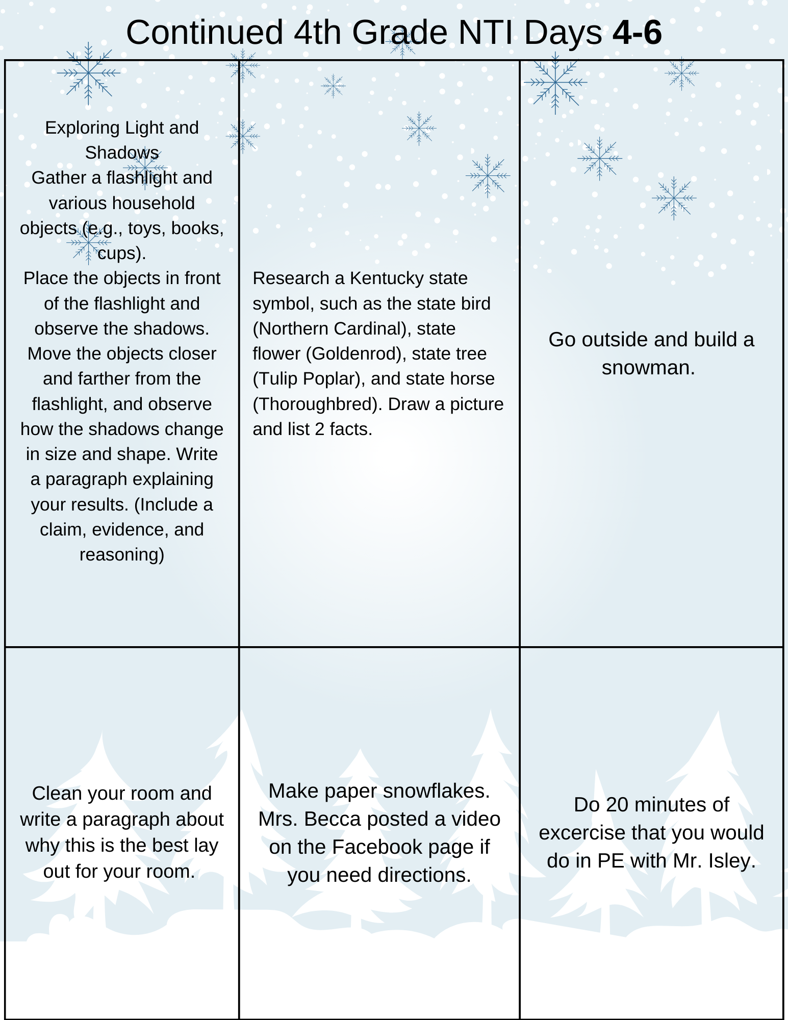 Cont. 4th grade 4-6