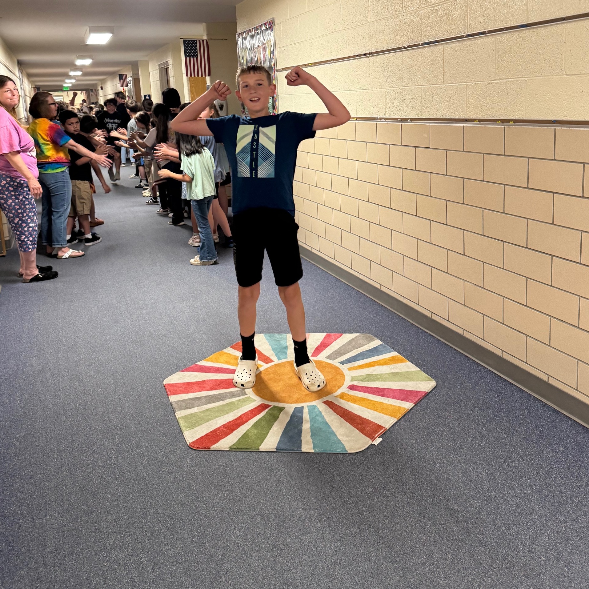 4th grader posing for a picture.