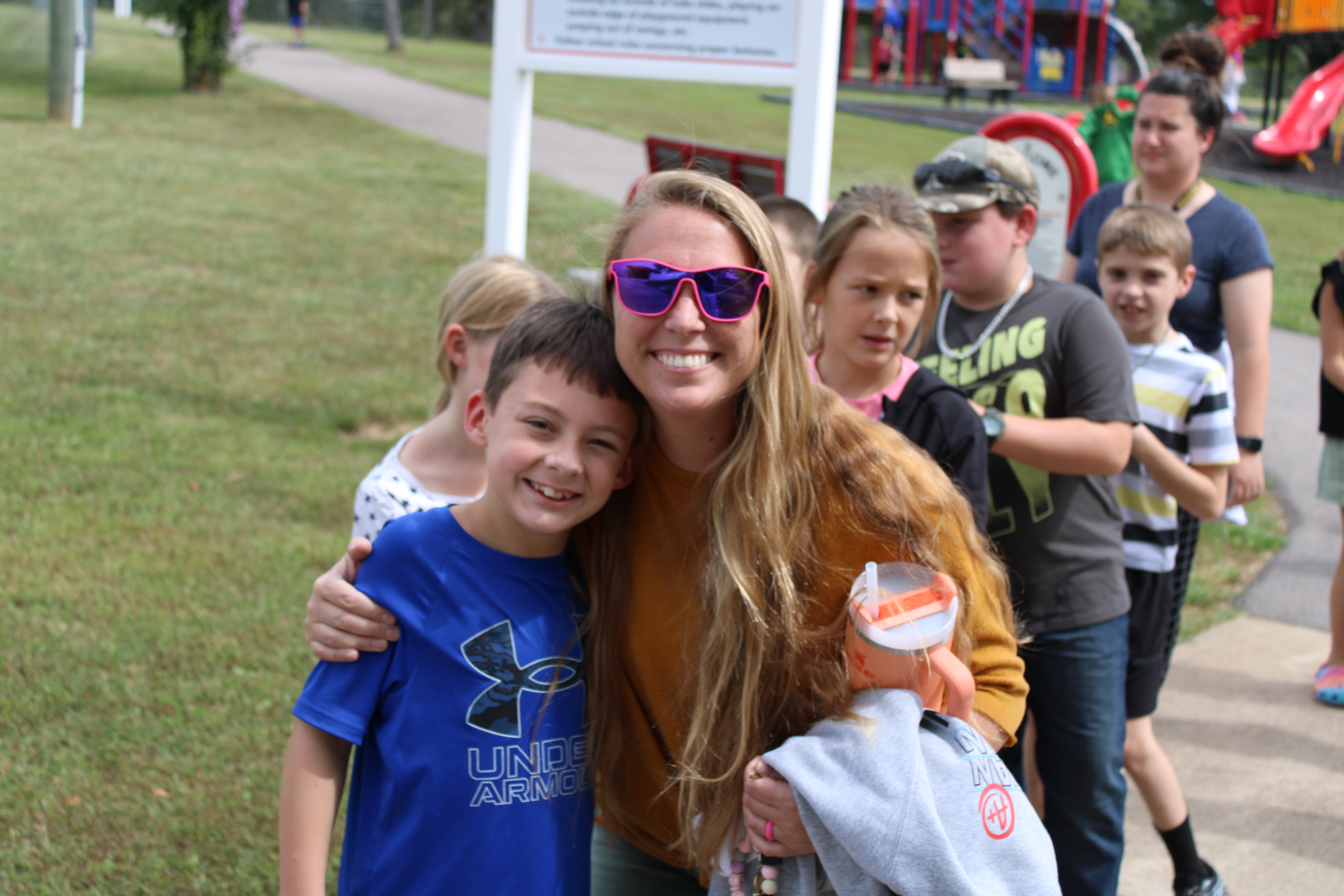 Teacher and Student smiling