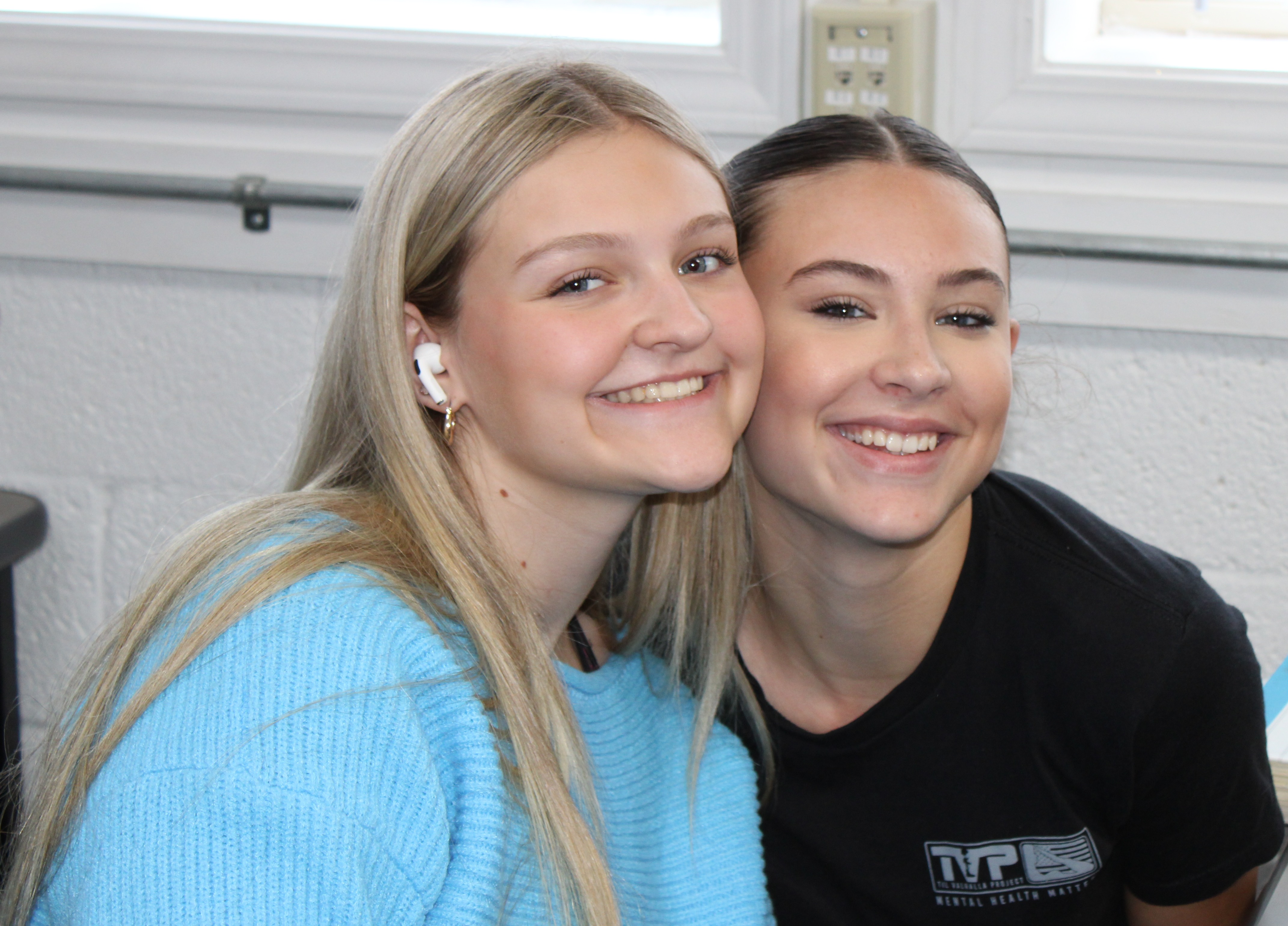 Students posing for camera