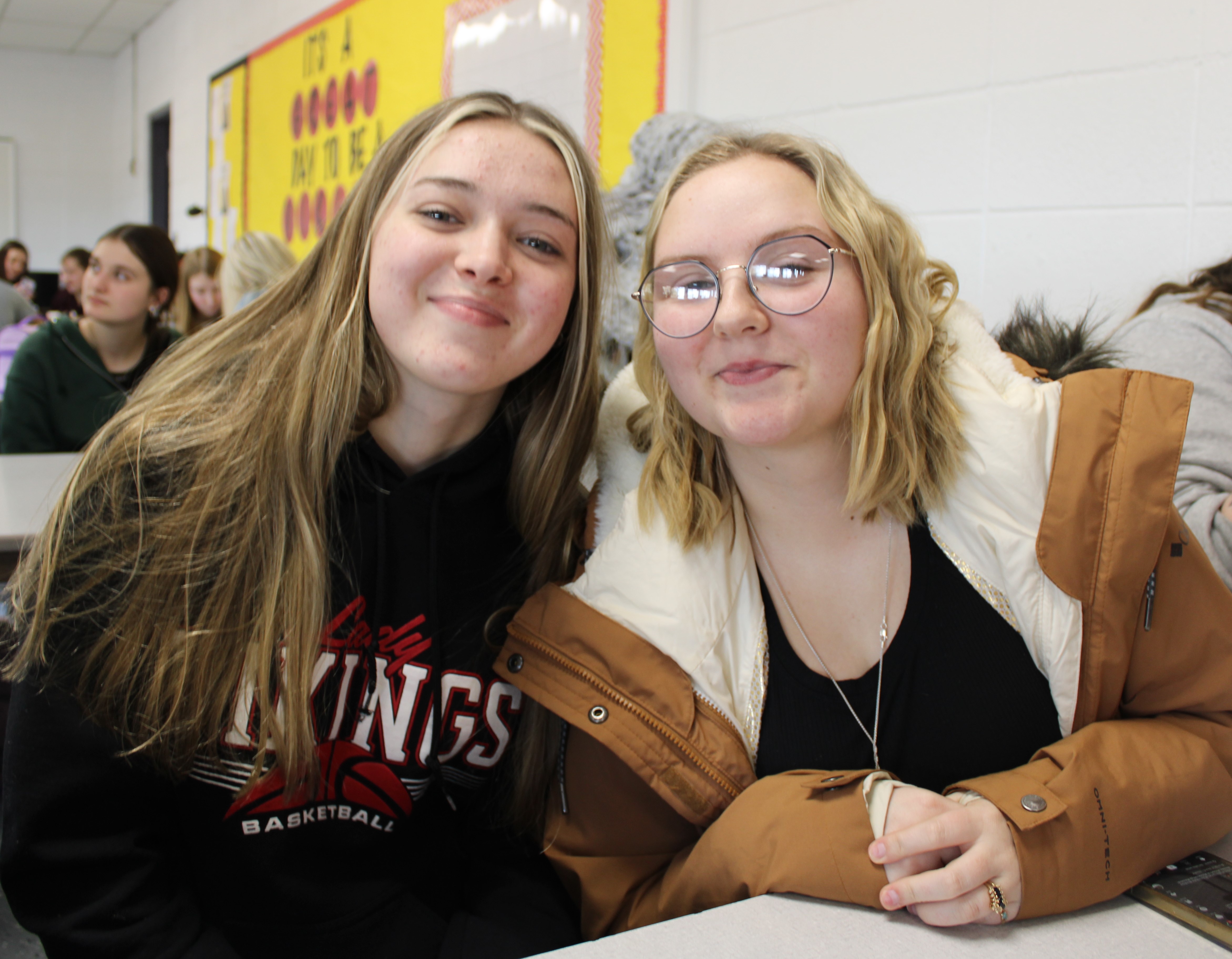 students at lunch