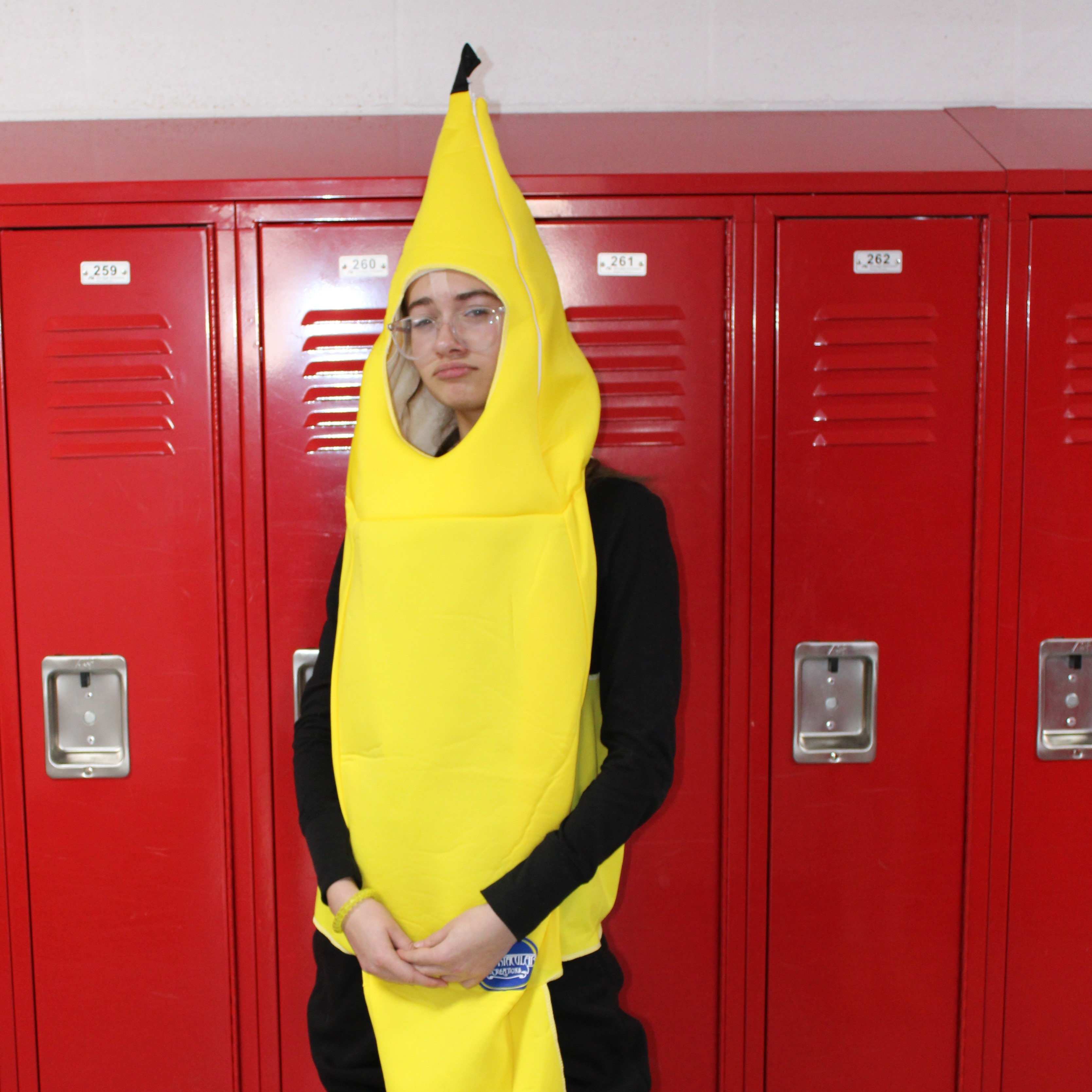 student dressed as banana
