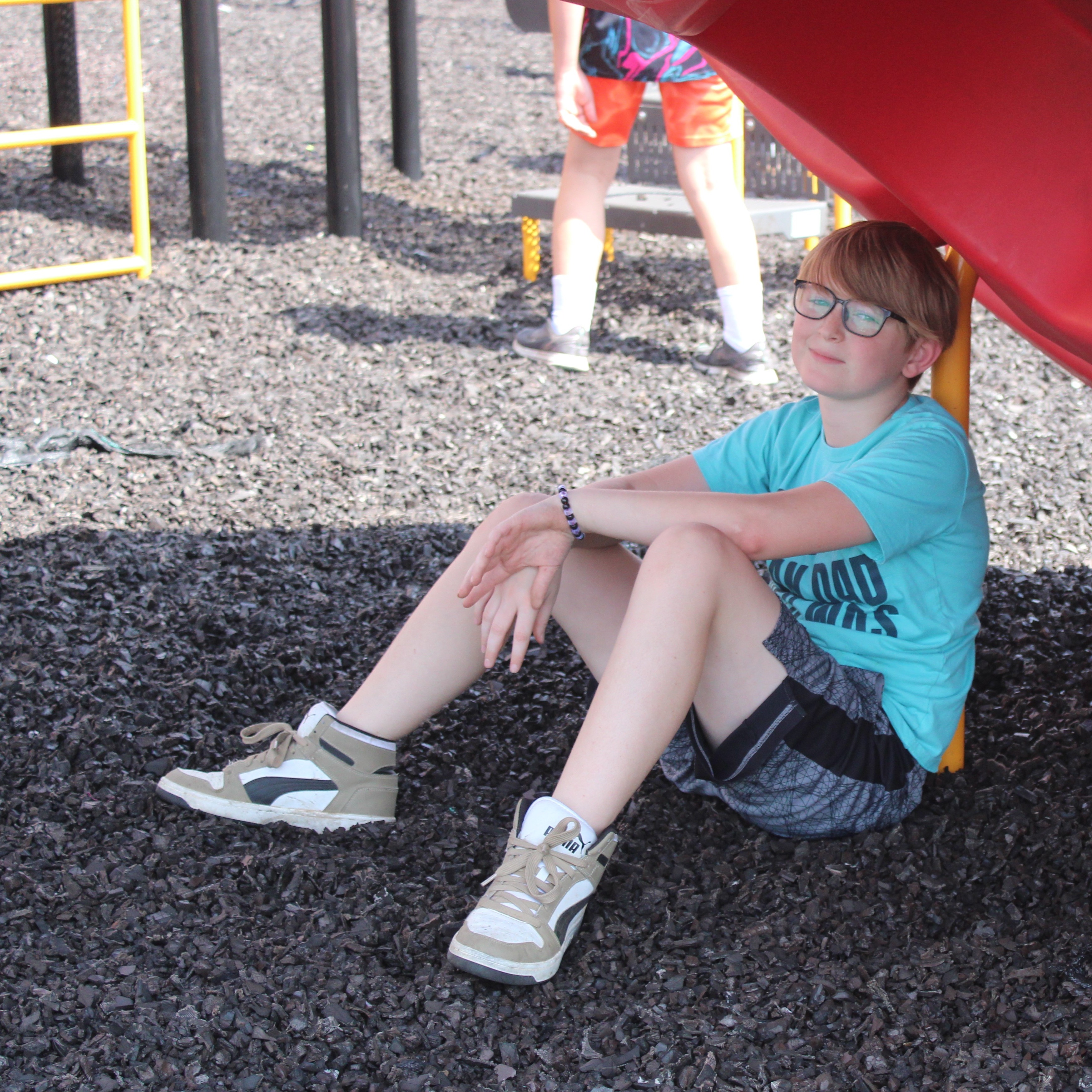 Student on playground